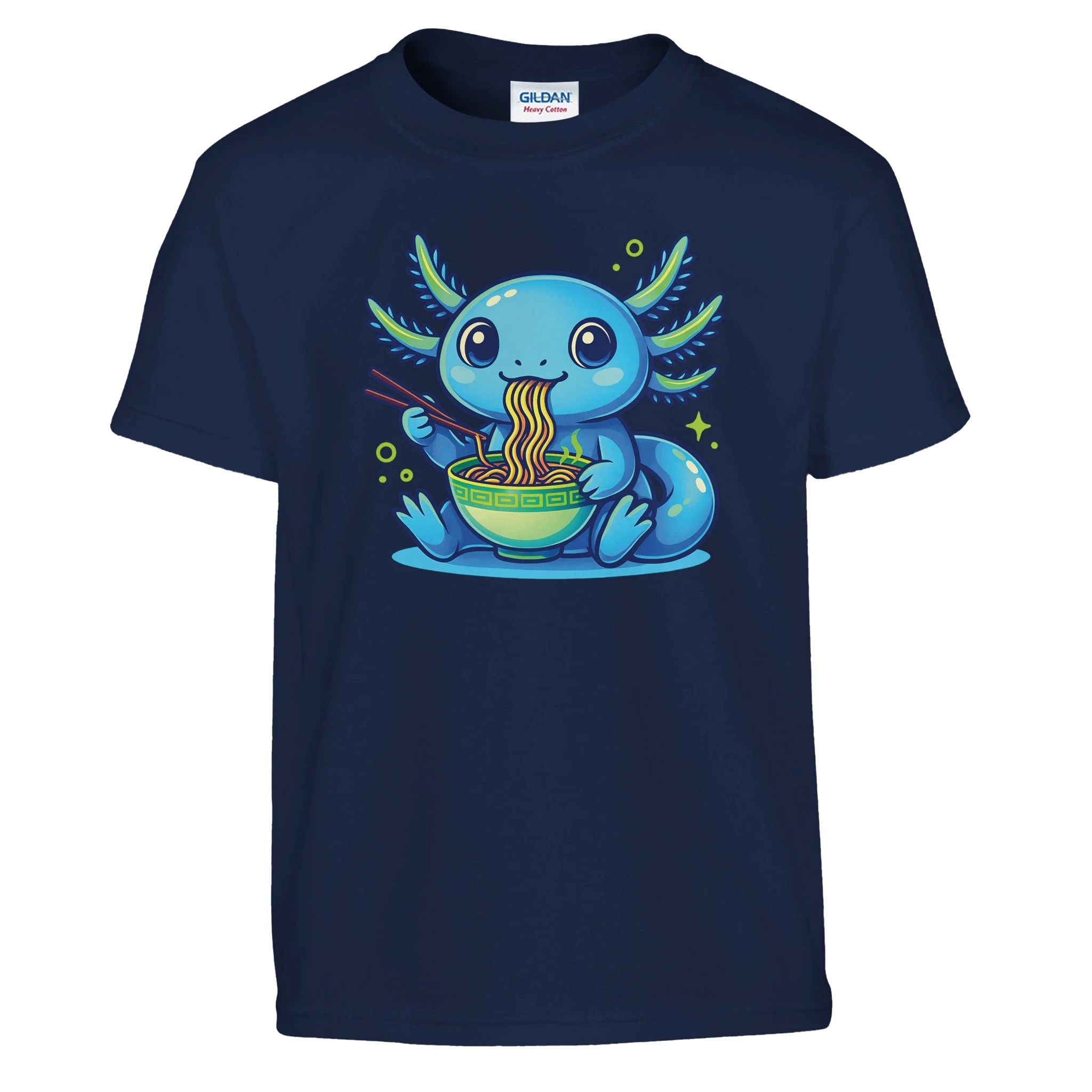 Kids Kawaii Axolotl Ramen T-Shirt