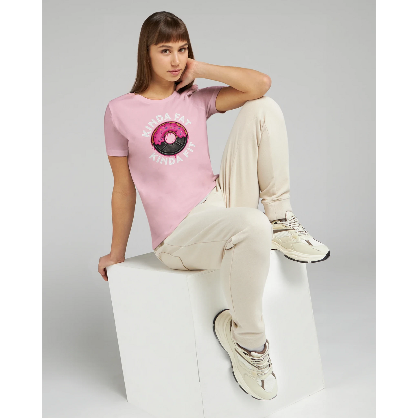 Women’s Kinda Fat Kinda Fit Donut T-Shirt