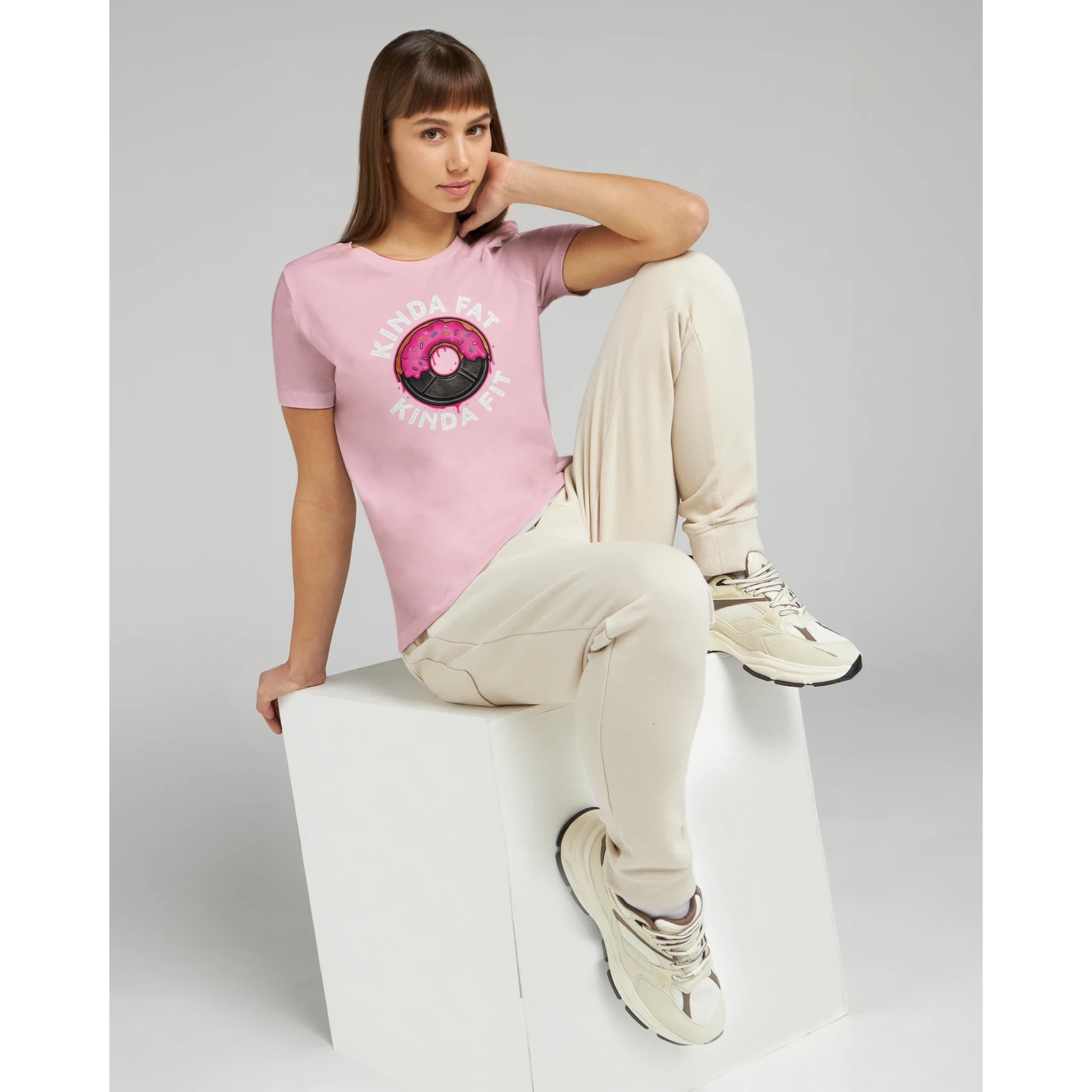 Women’s Kinda Fat Kinda Fit Donut T-Shirt