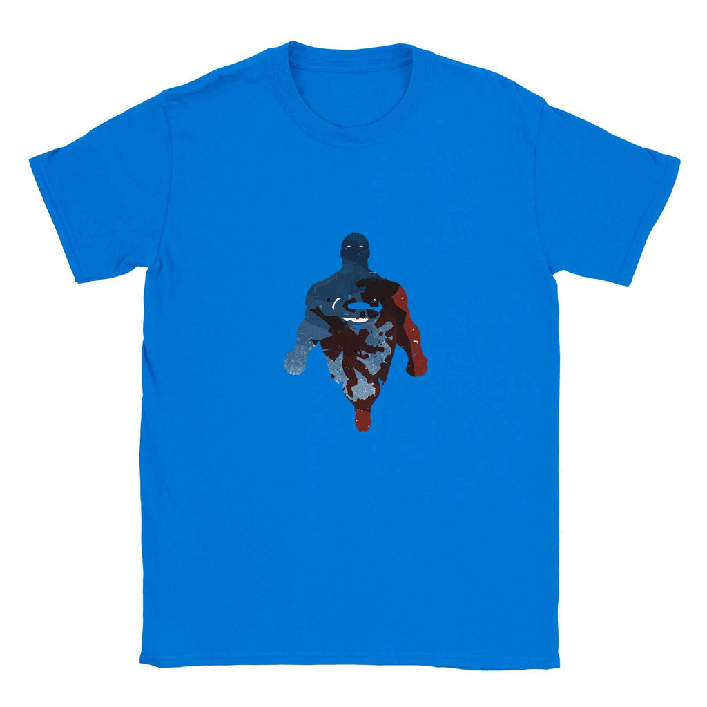 Abstract Superman Silhouette T-Shirt – Heroic Comic-Inspired Graphic Tee in Multiple Colors