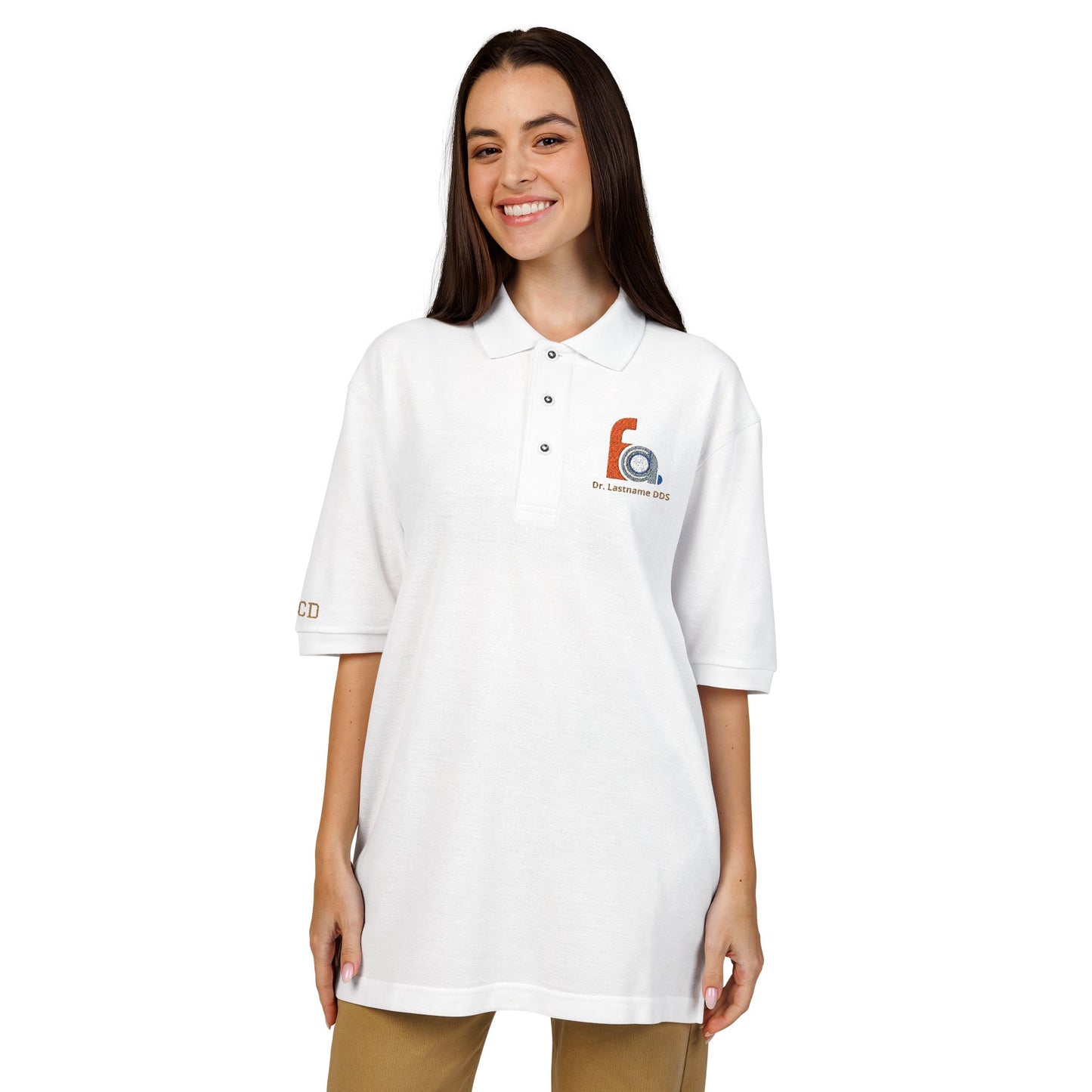 FACD Personalized Embroidered Polo | Custom Name Logo Shirt