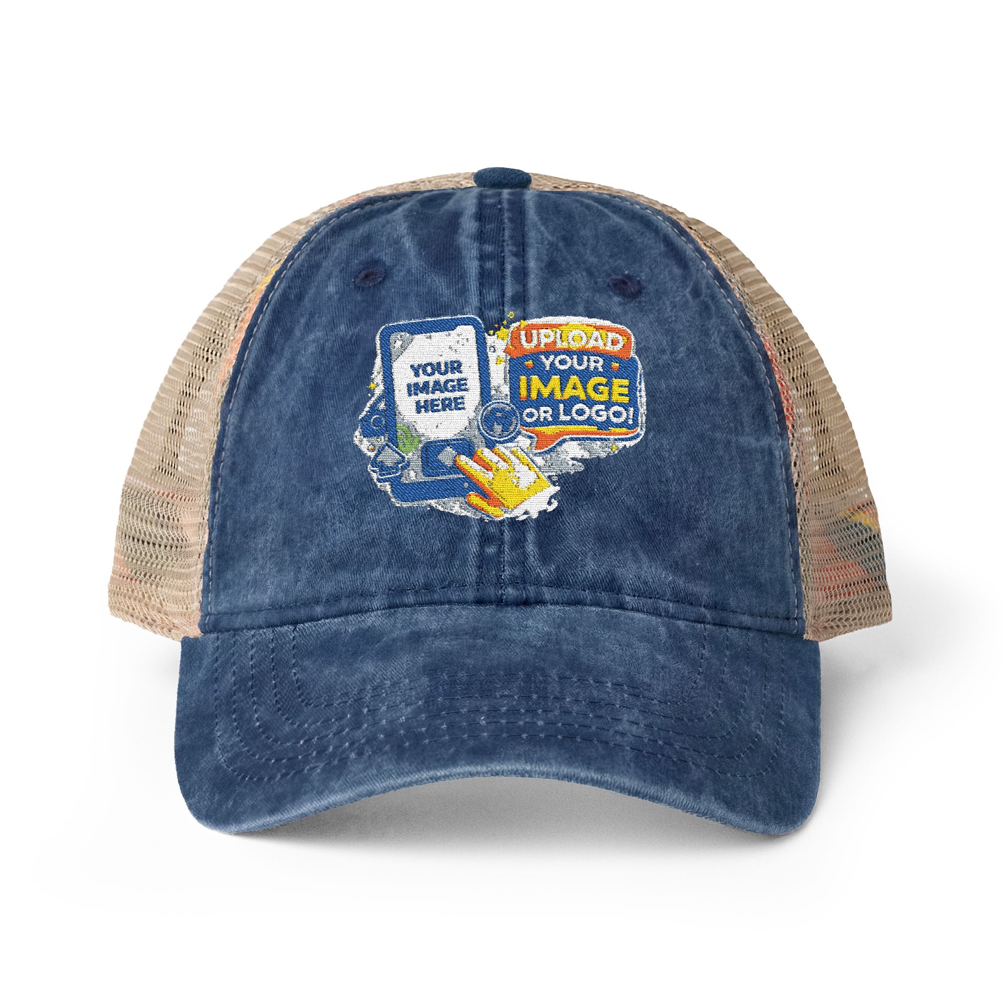 Custom Logo Embroidered Womens Mesh Hat | Ponytail Fit