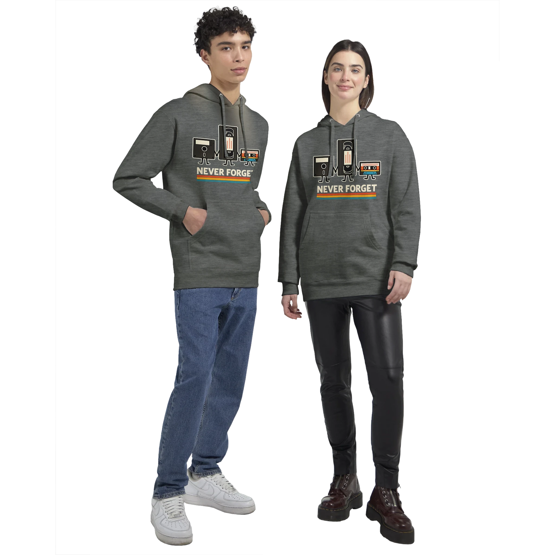 Retro Tech Squad Never Forget Hoodie