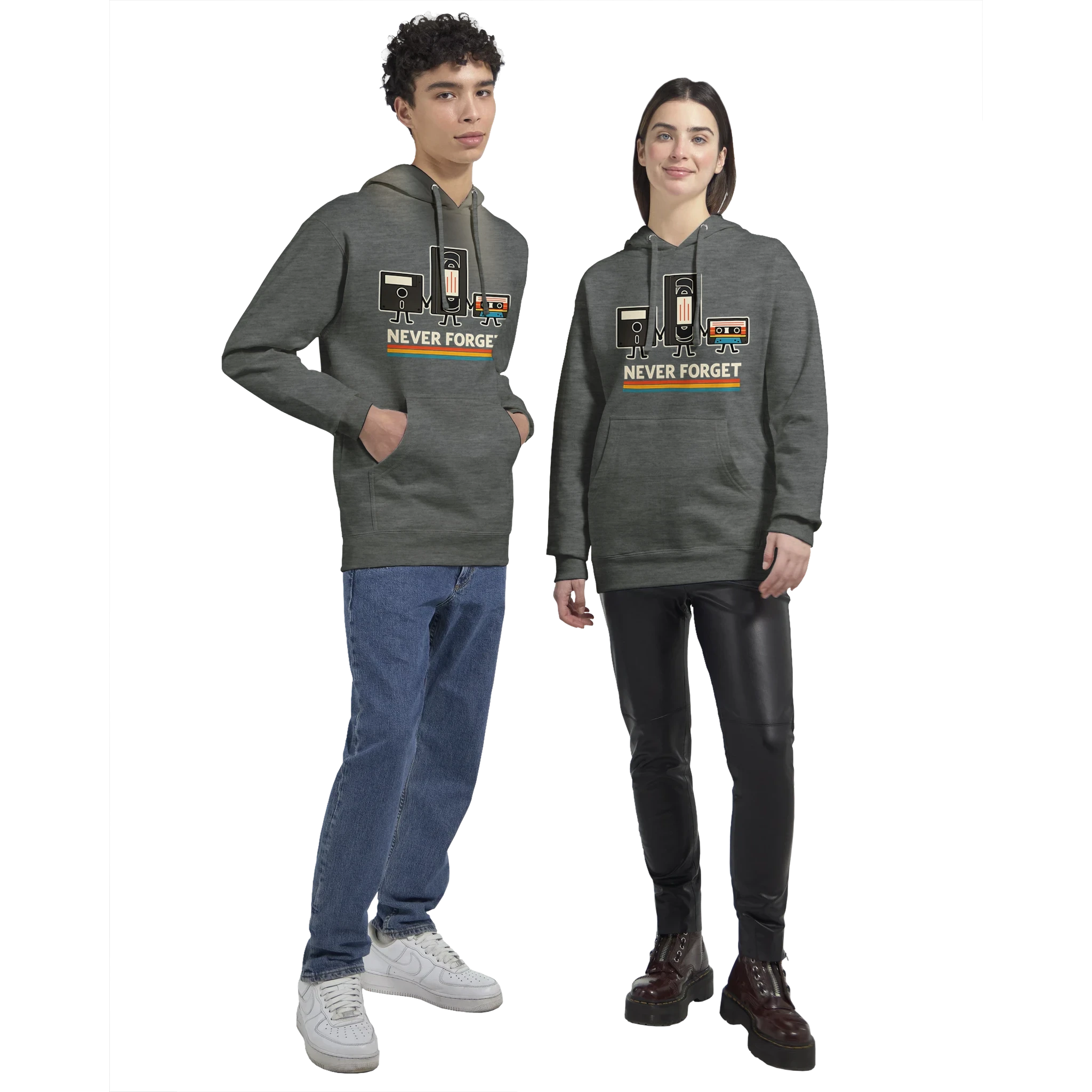 Retro Tech Squad Never Forget Hoodie