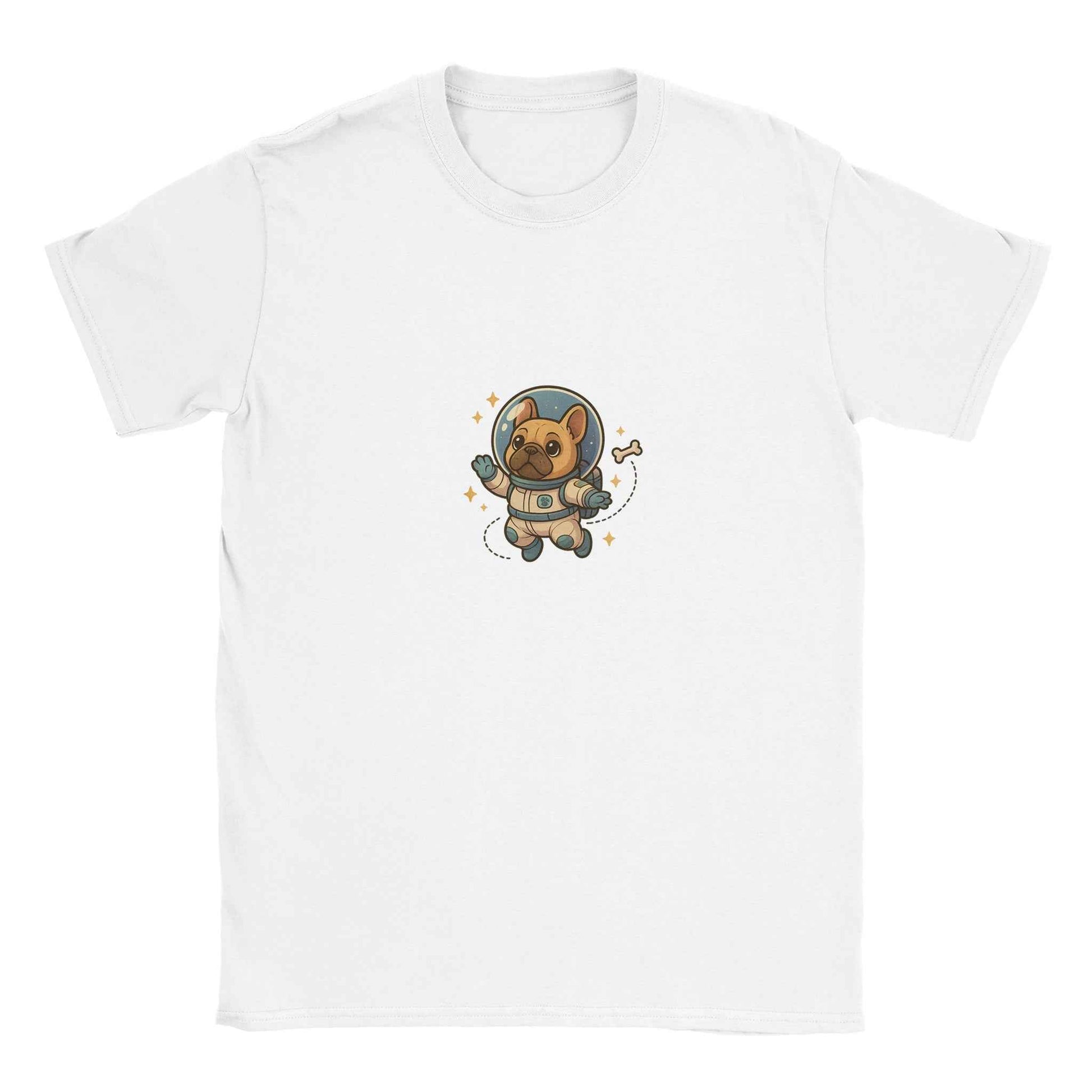 "AstroFrenchie" Frenchie T-Shirt – Adorable Space Explorer French Bulldog Design