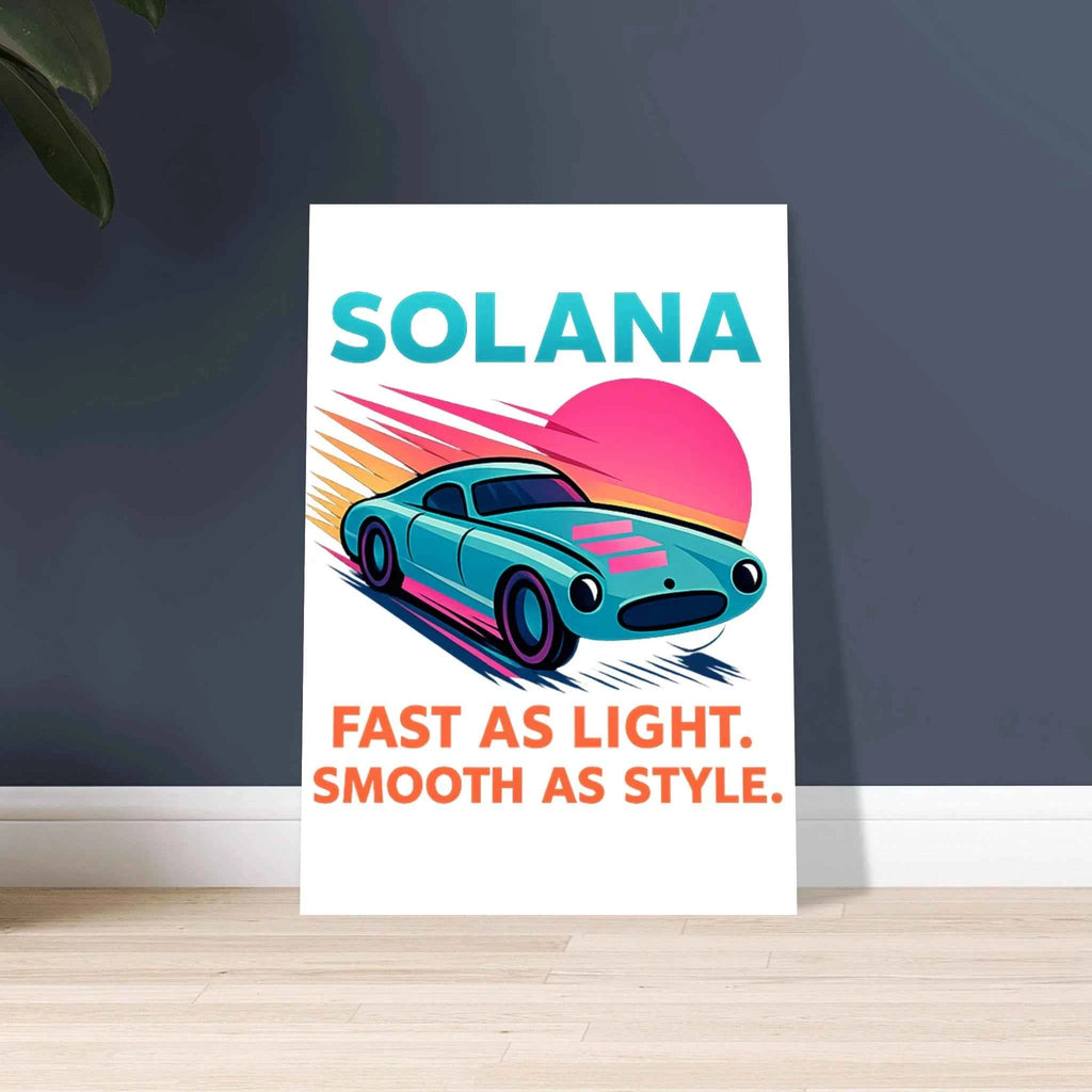 Solana Crypto Graphic Fine Art Poster