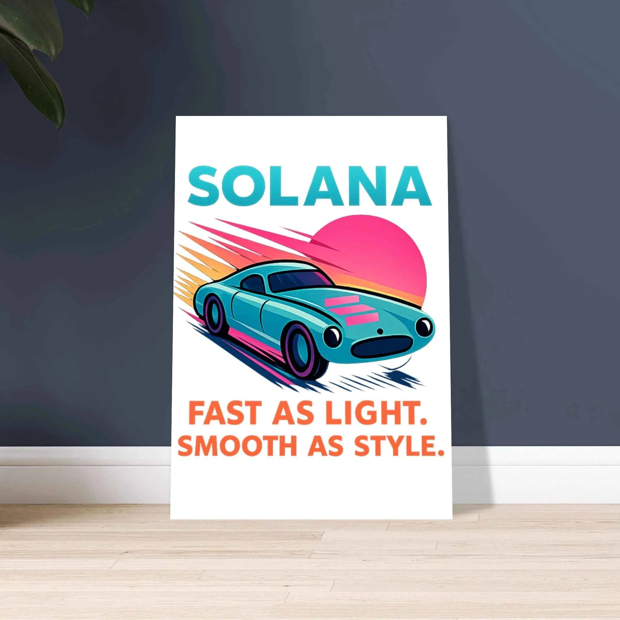 Solana Crypto Graphic Fine Art Poster