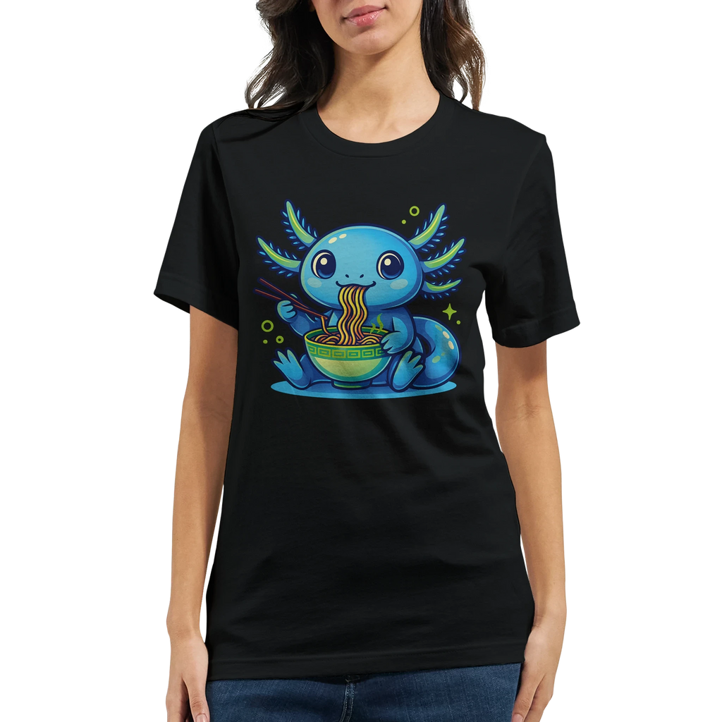 Kawaii Axolotl Ramen T-Shirt
