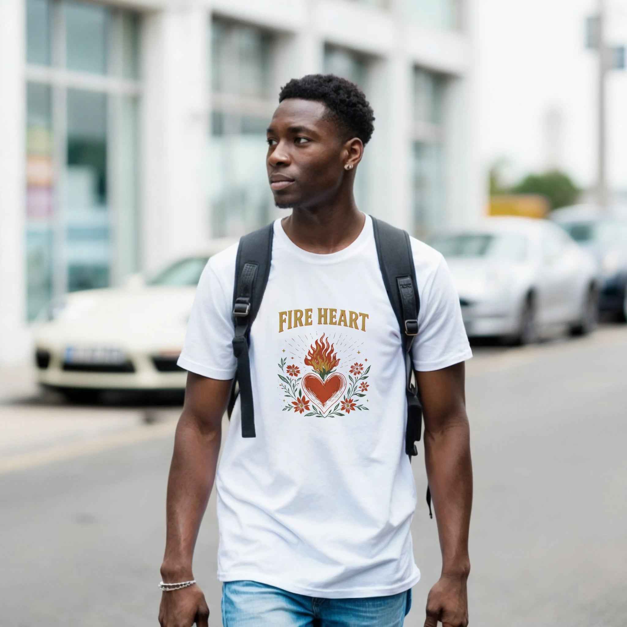 Fire Heart T-Shirt – Fantasy Romance Bookish Tee Inspired by TOG