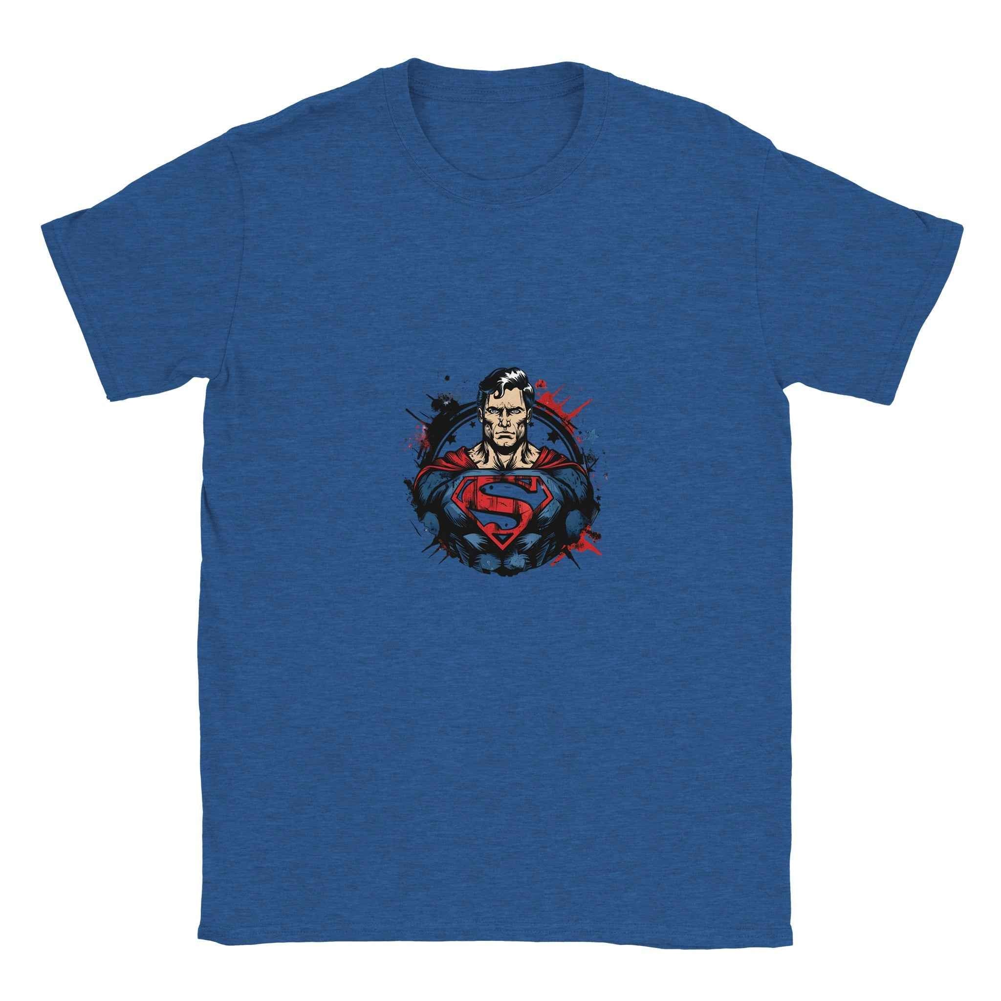 Man of Steel 'S' T-Shirt – Heroic Comic-Inspired Graphic Tee in Your Choice of 10 Dynamic Colors