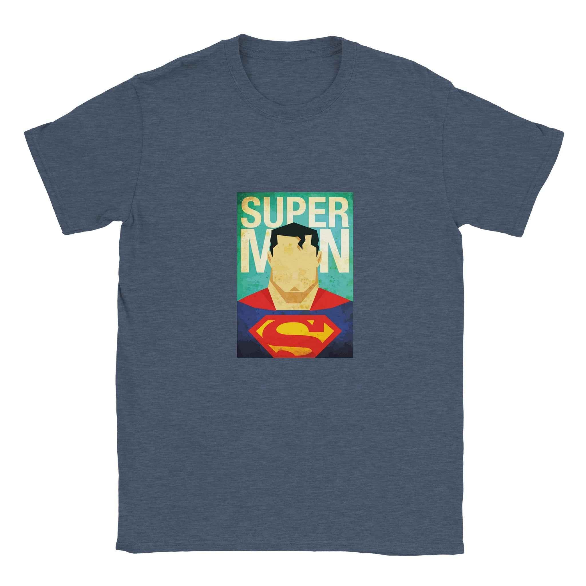 Retro Superman T-Shirt – Heroic Comic-Inspired Graphic Tee in Vibrant Hues