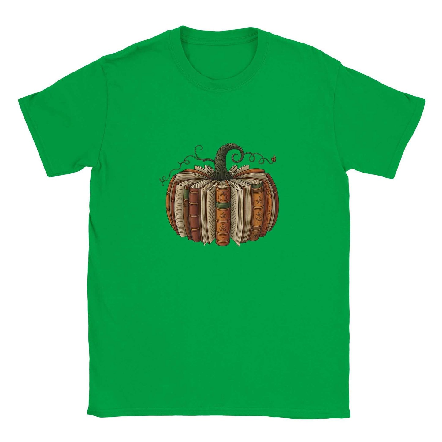 Bookish Pumpkin T-Shirt – Literary Fall & Halloween Vibes Tee - F4 Custom Prints