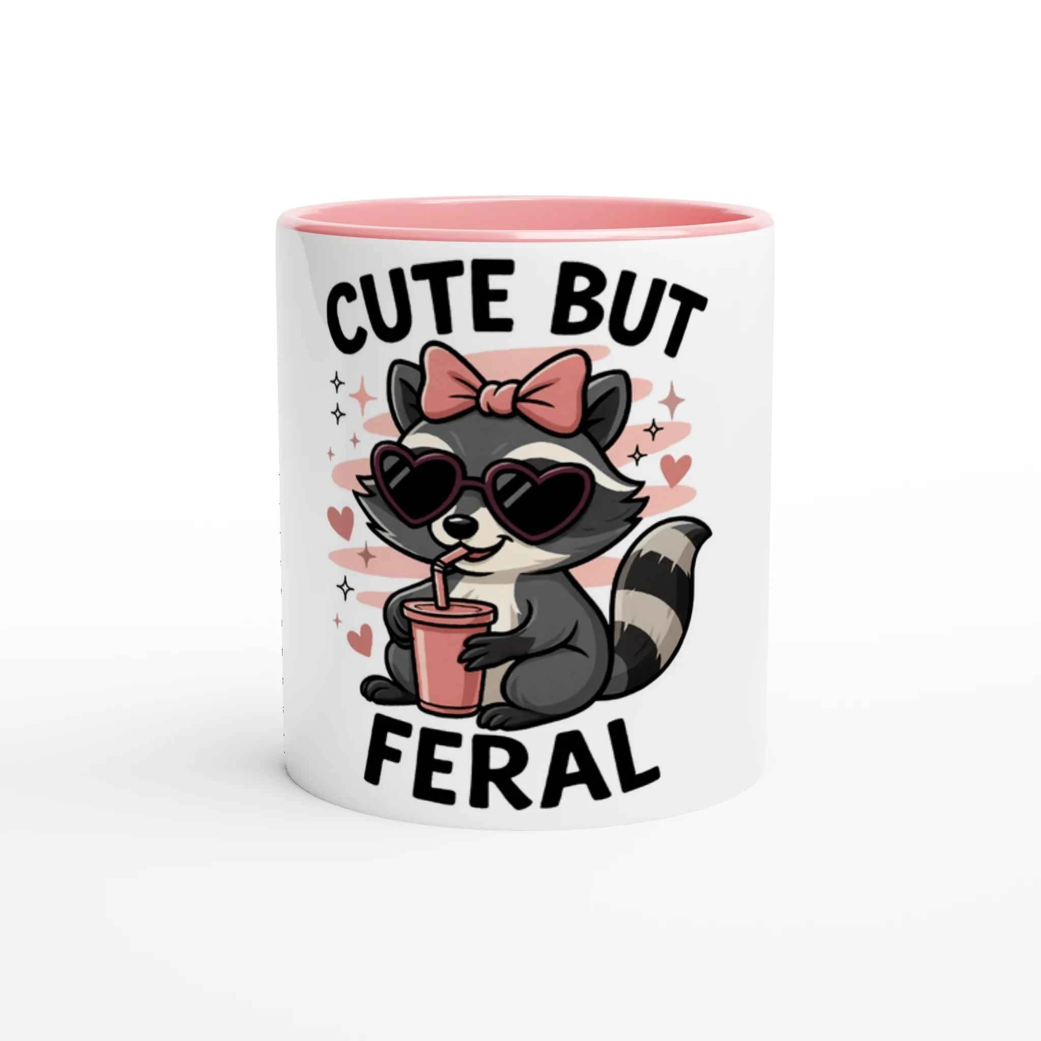Cute But Feral 11oz Coffee Mug with Color Inside