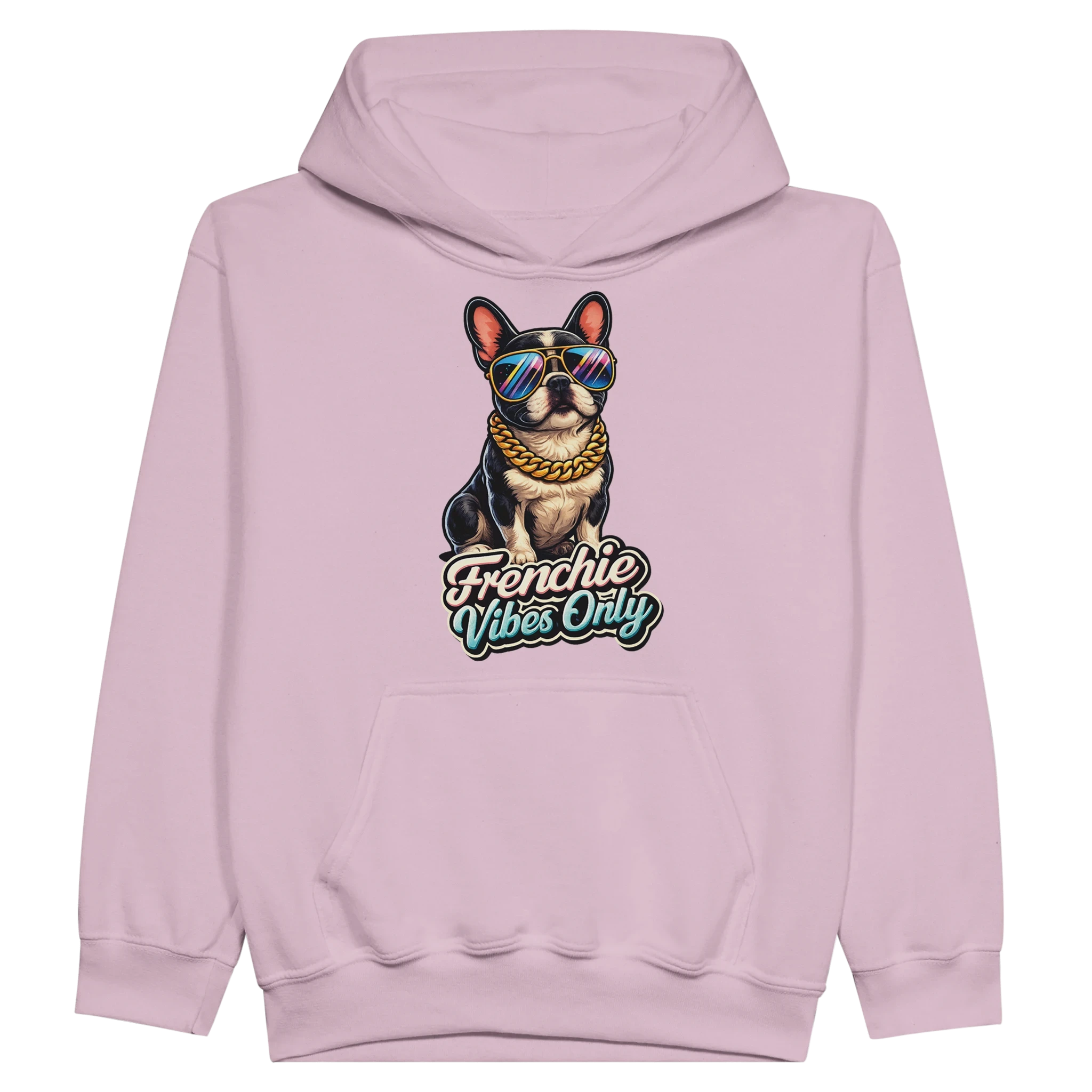 Kids Frenchie Vibes Only Hoodie