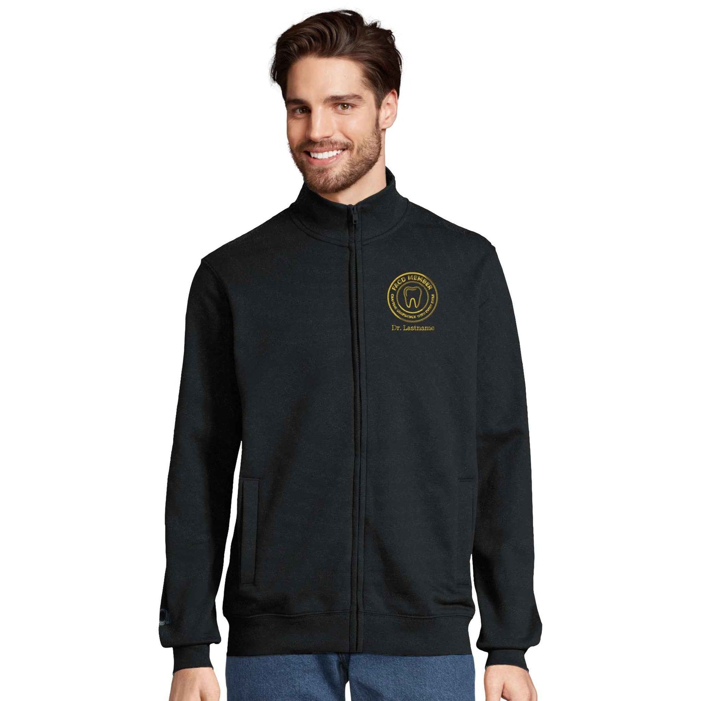 FACD Embroidered Full Zip Sweatshirt with Custom Name