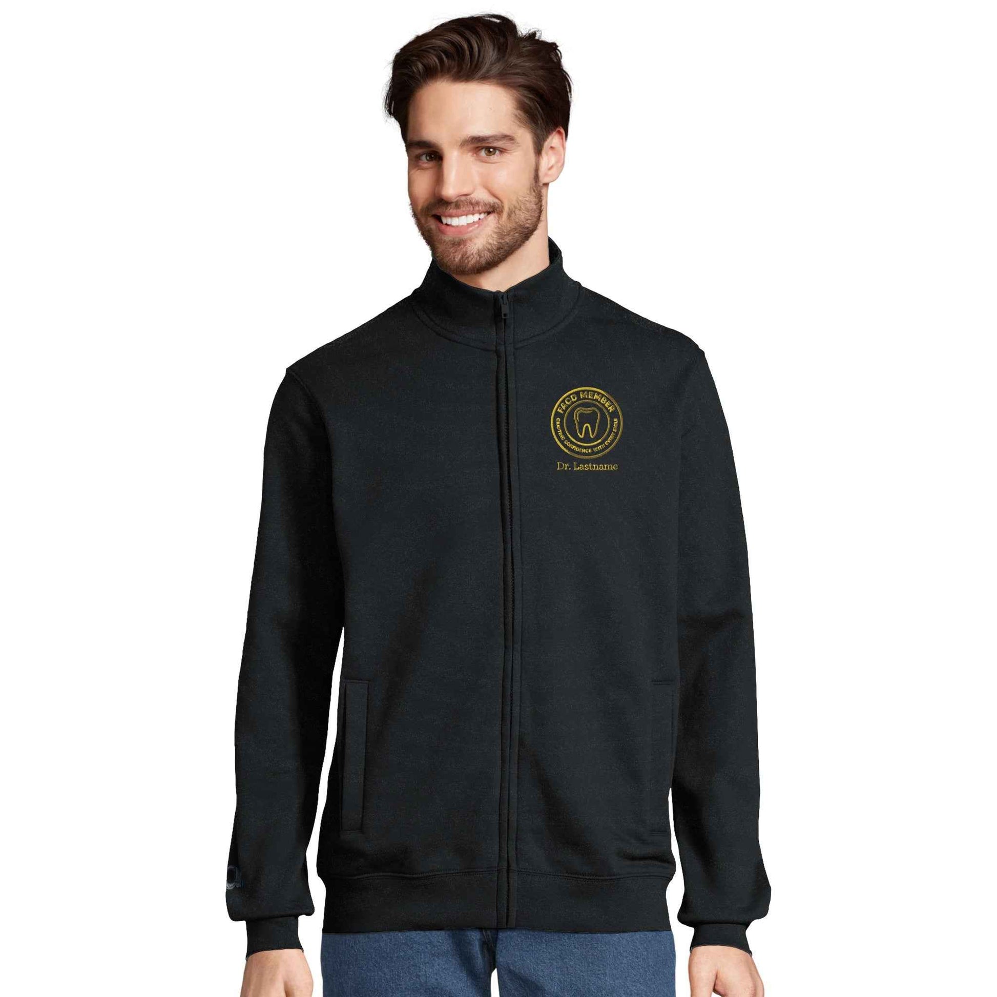 FACD Embroidered Full Zip Sweatshirt with Custom Name