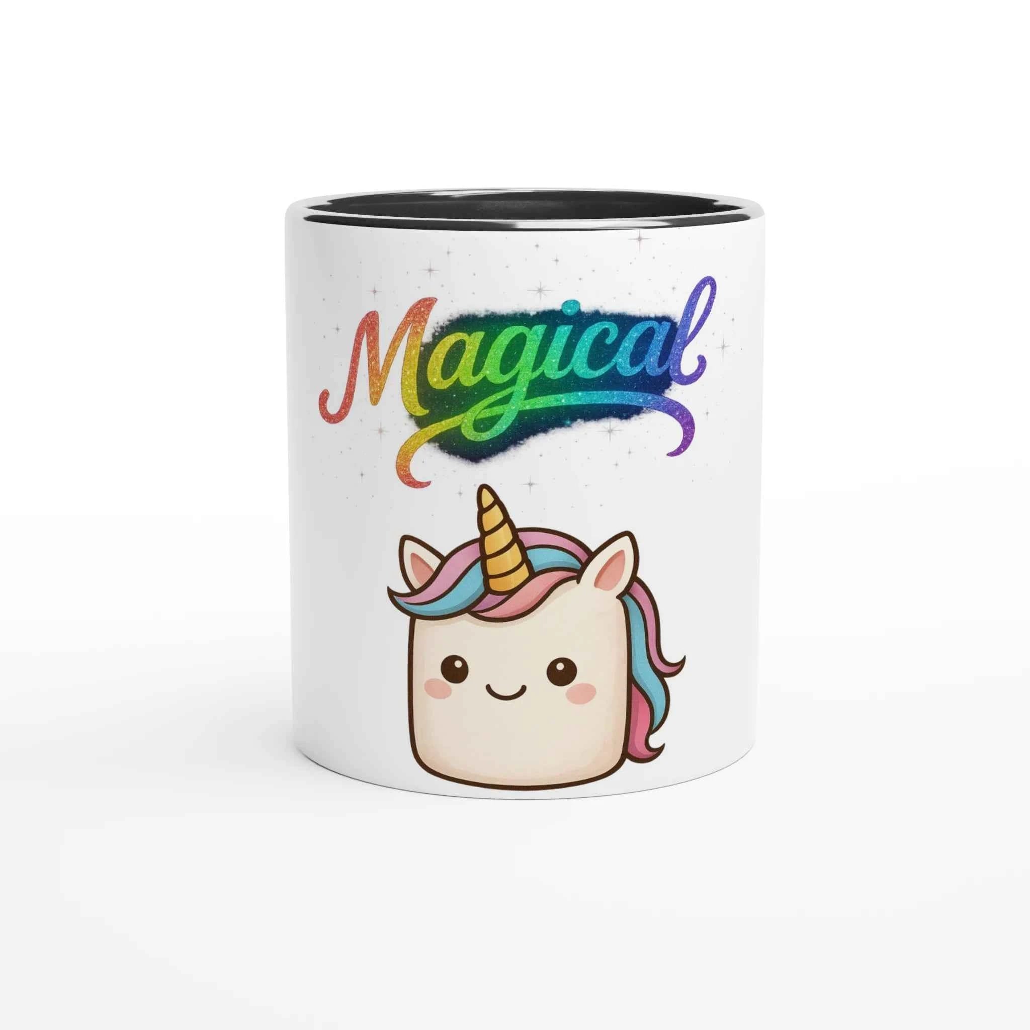 Magical Unicorn Rainbow 11oz Coffee Mug with Color Inside