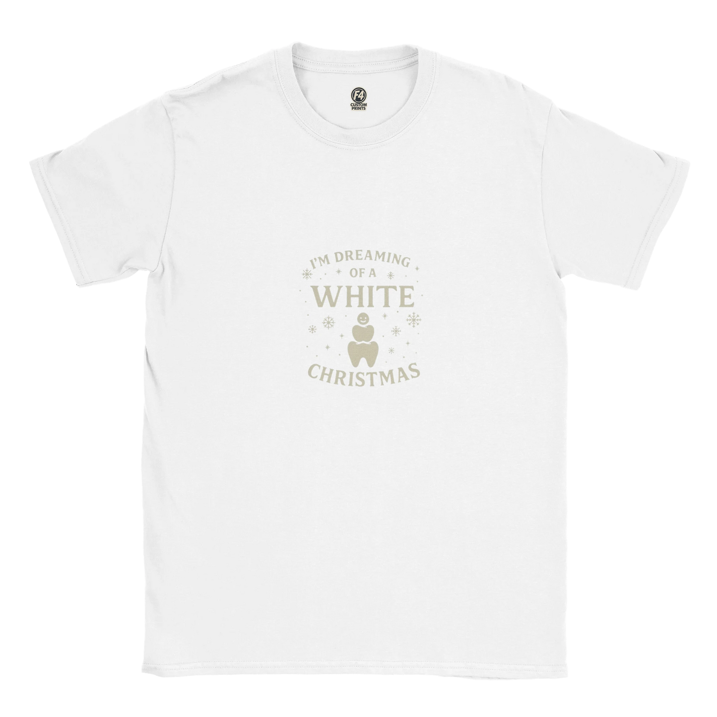 Dreaming of a White Christmas Tee – Dental Christmas Shirt - F4 Custom Prints
