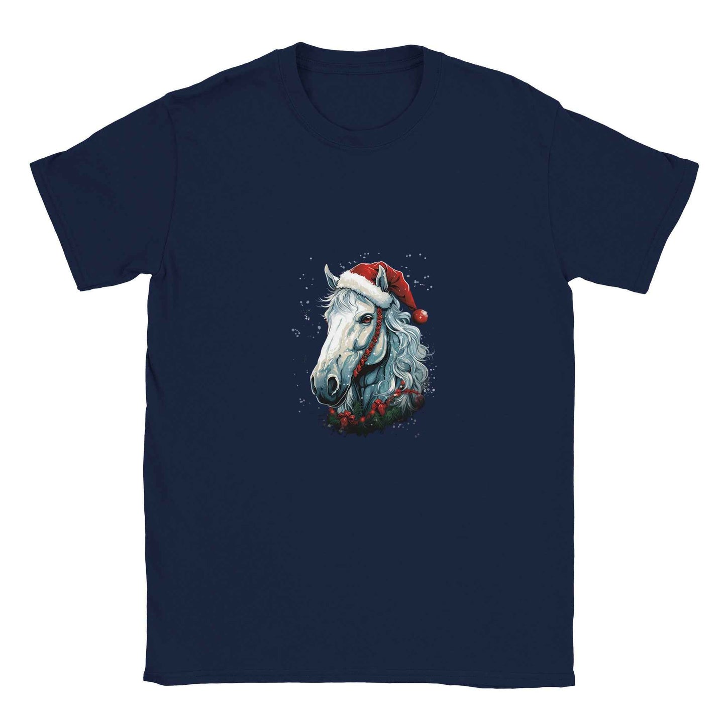 Winter Stallion Holiday Tee – Festive Horse Christmas Graphic Shirt
