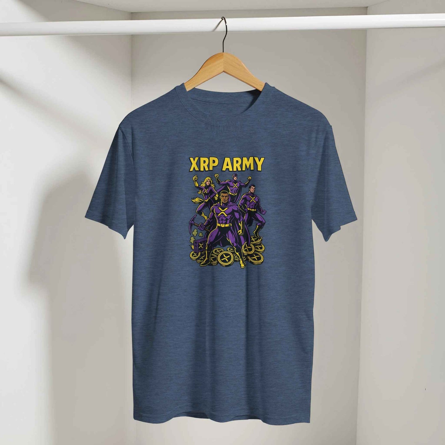 XRP Army T-Shirt – Superheroes of Crypto Graphic Tee