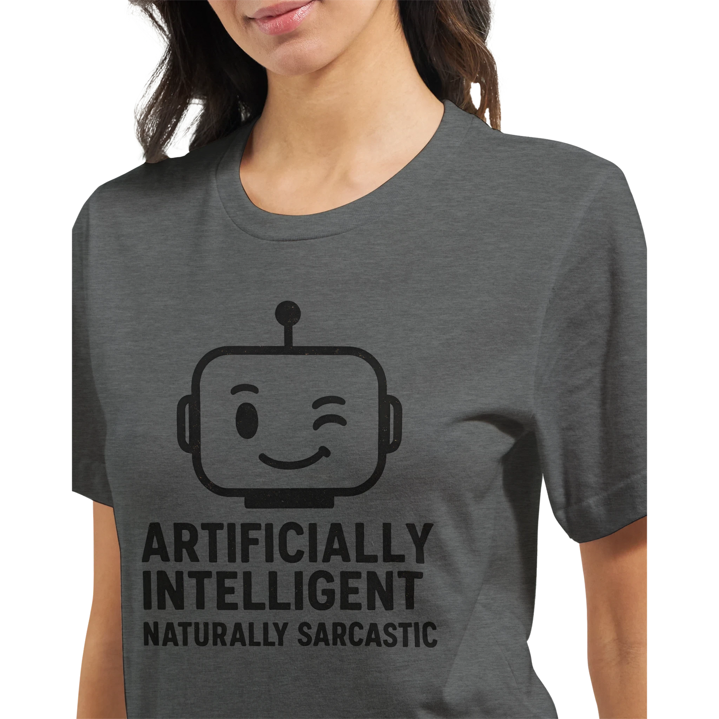 AI Robot 11oz Coffee Mug with Color Inside - Premium Unisex Crewneck T-shirt | Bella + Canvas 3001