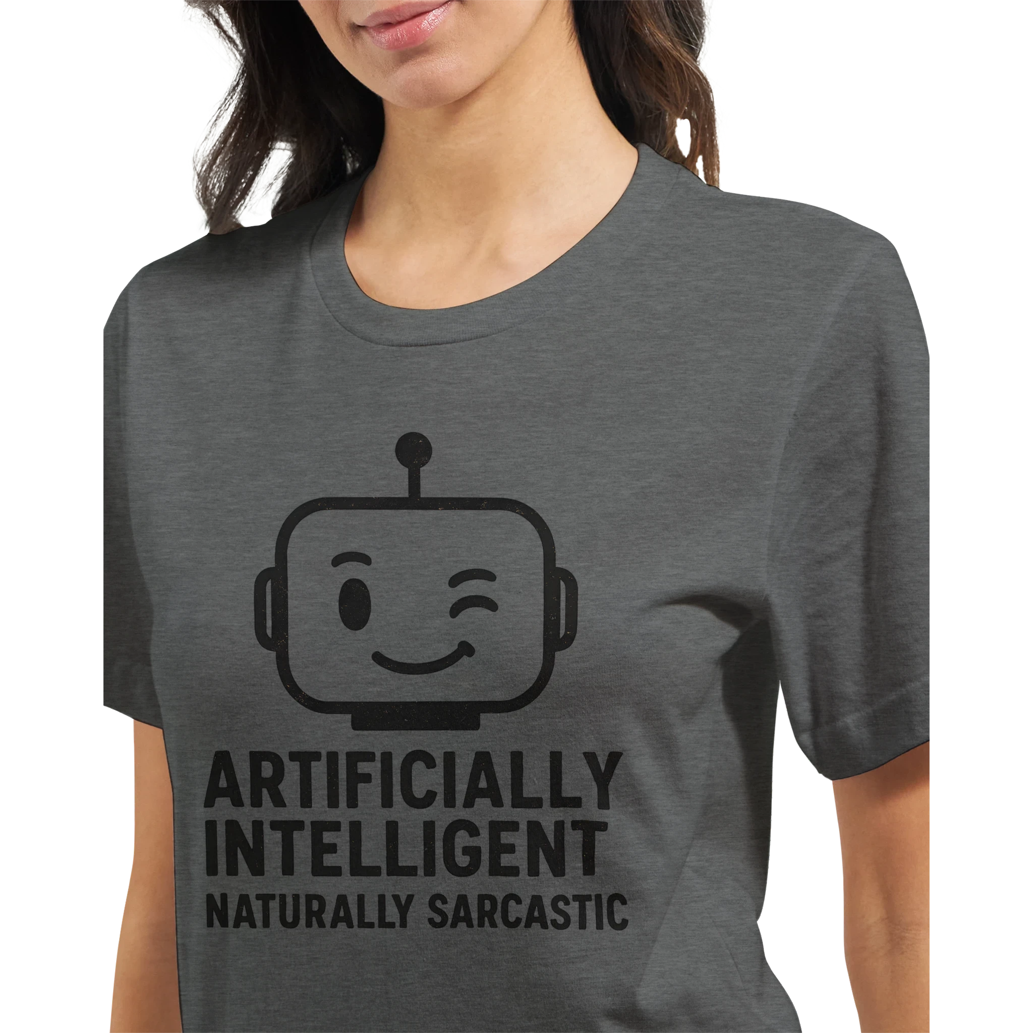 AI Robot 11oz Coffee Mug with Color Inside - Premium Unisex Crewneck T-shirt | Bella + Canvas 3001