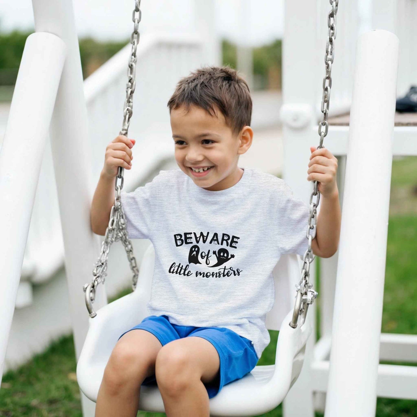 Abstract Kids T-Shirt – Energetic Circles in Vivid Hues