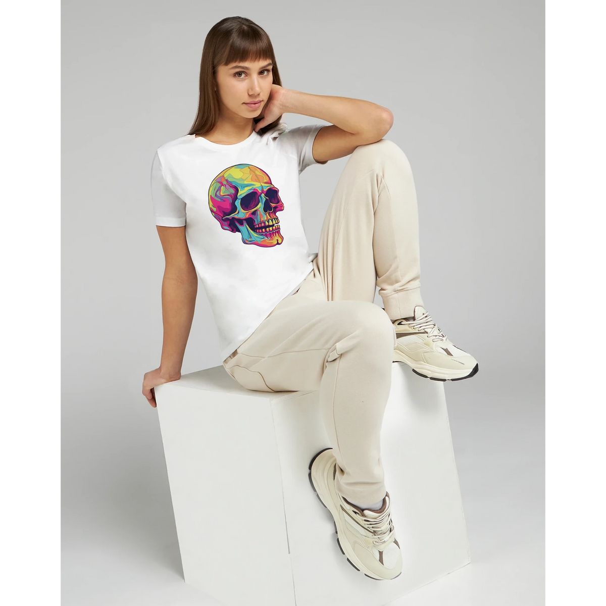 Women’s Neon Skull T-Shirt