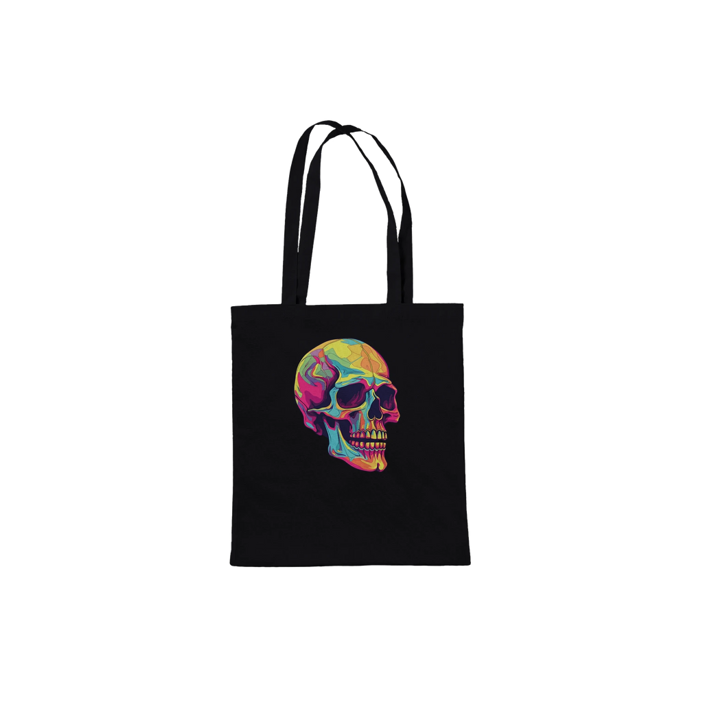 Neon Skull Tote Bag