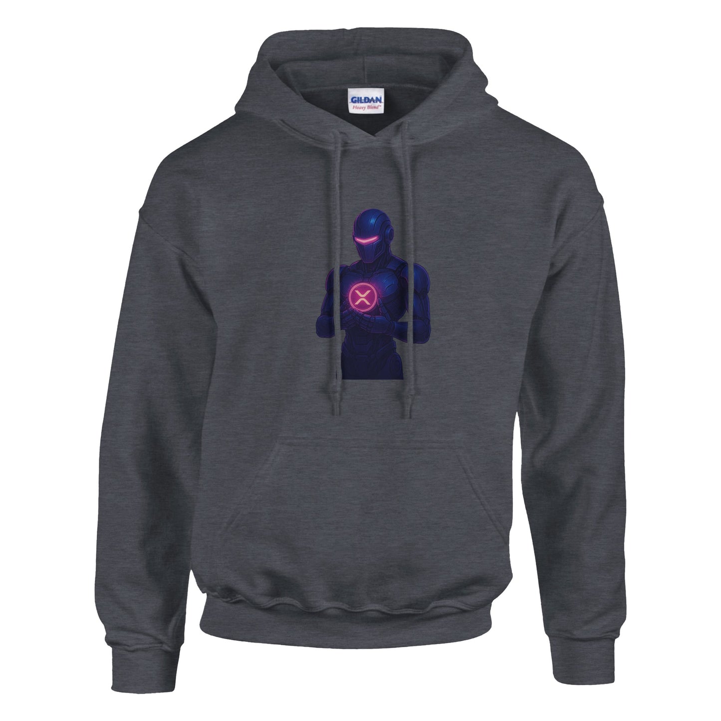 XRP Crypto Robot Hoodie – Blockchain Enthusiast Gear - F4 Custom Prints