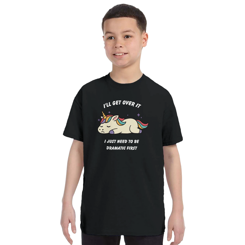 Kids Dramatic Unicorn T-Shirt