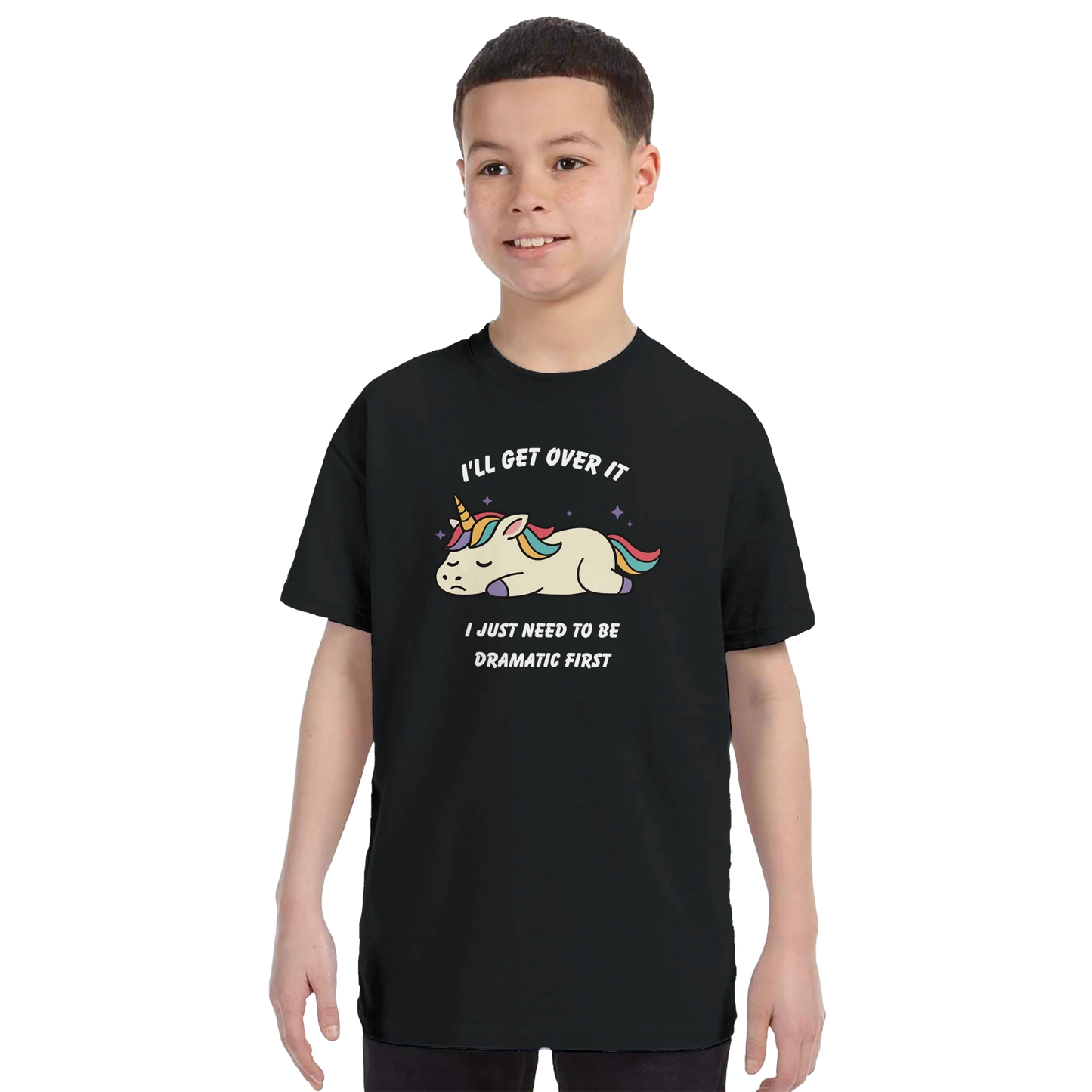 Kids Dramatic Unicorn T-Shirt
