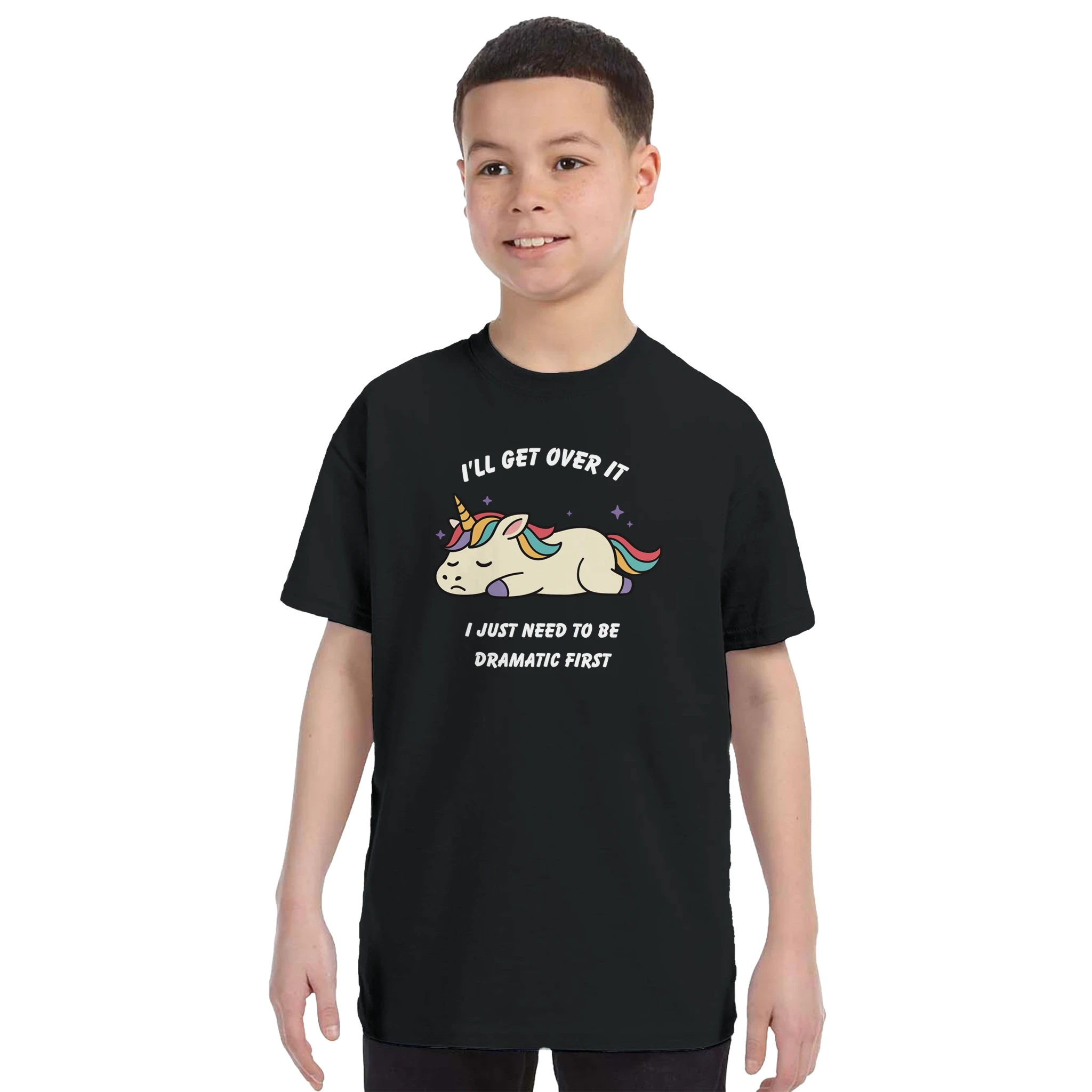Kids Dramatic Unicorn T-Shirt