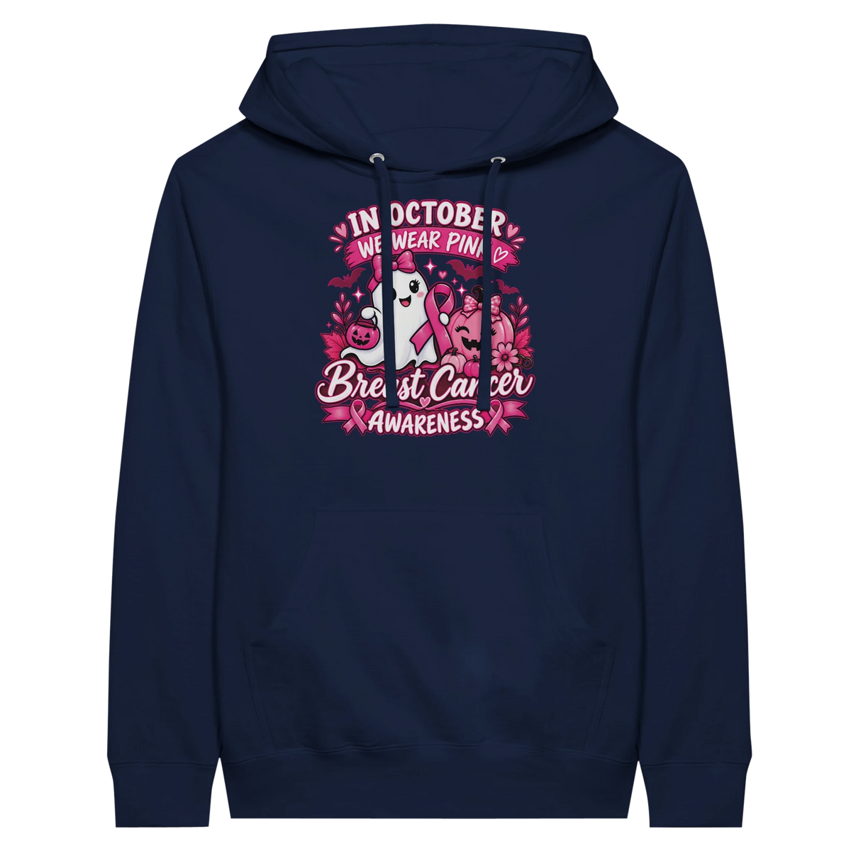 In October We Wear Pink Ghost Pumpkin Hoodie