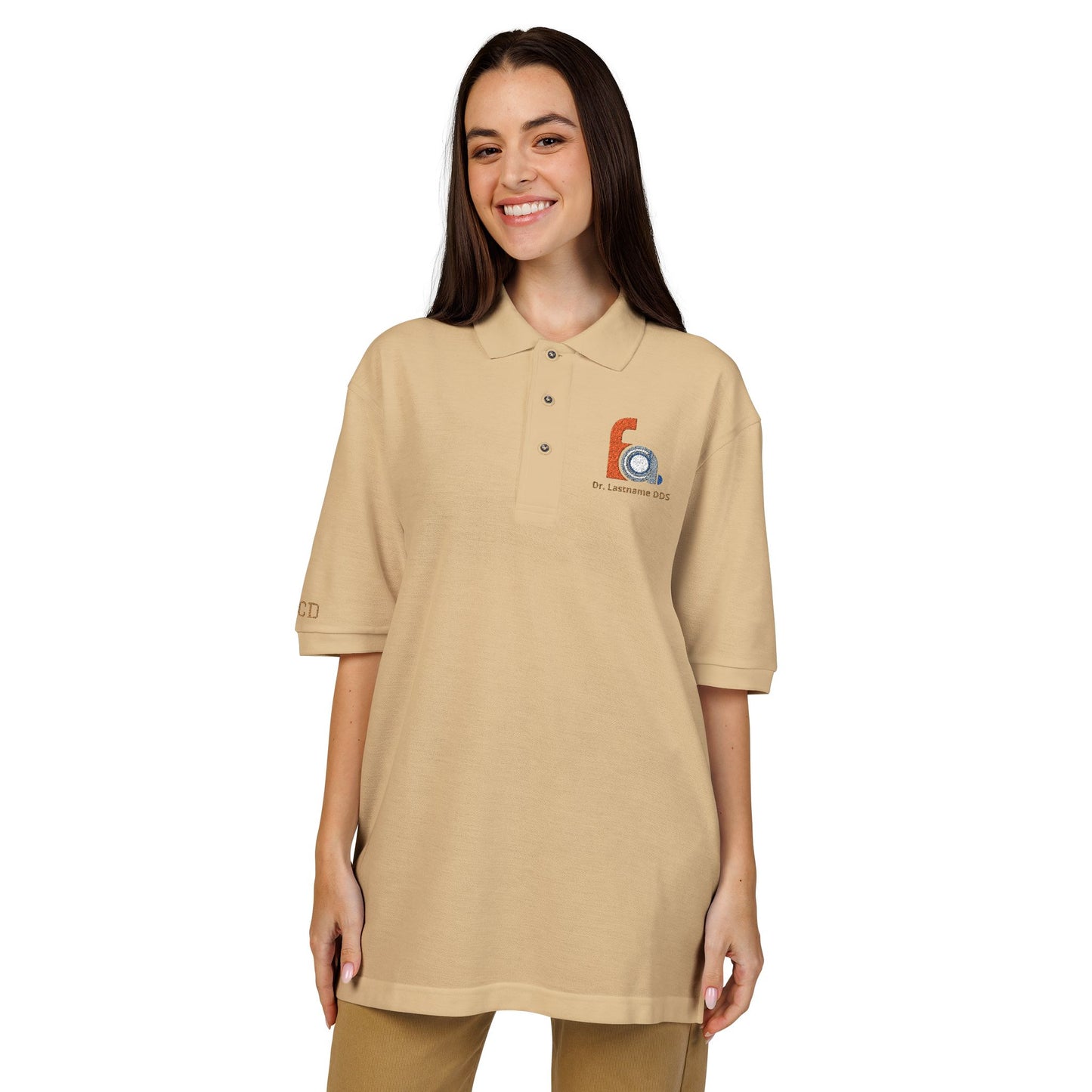 FACD Personalized Embroidered Polo | Custom Name Logo Shirt