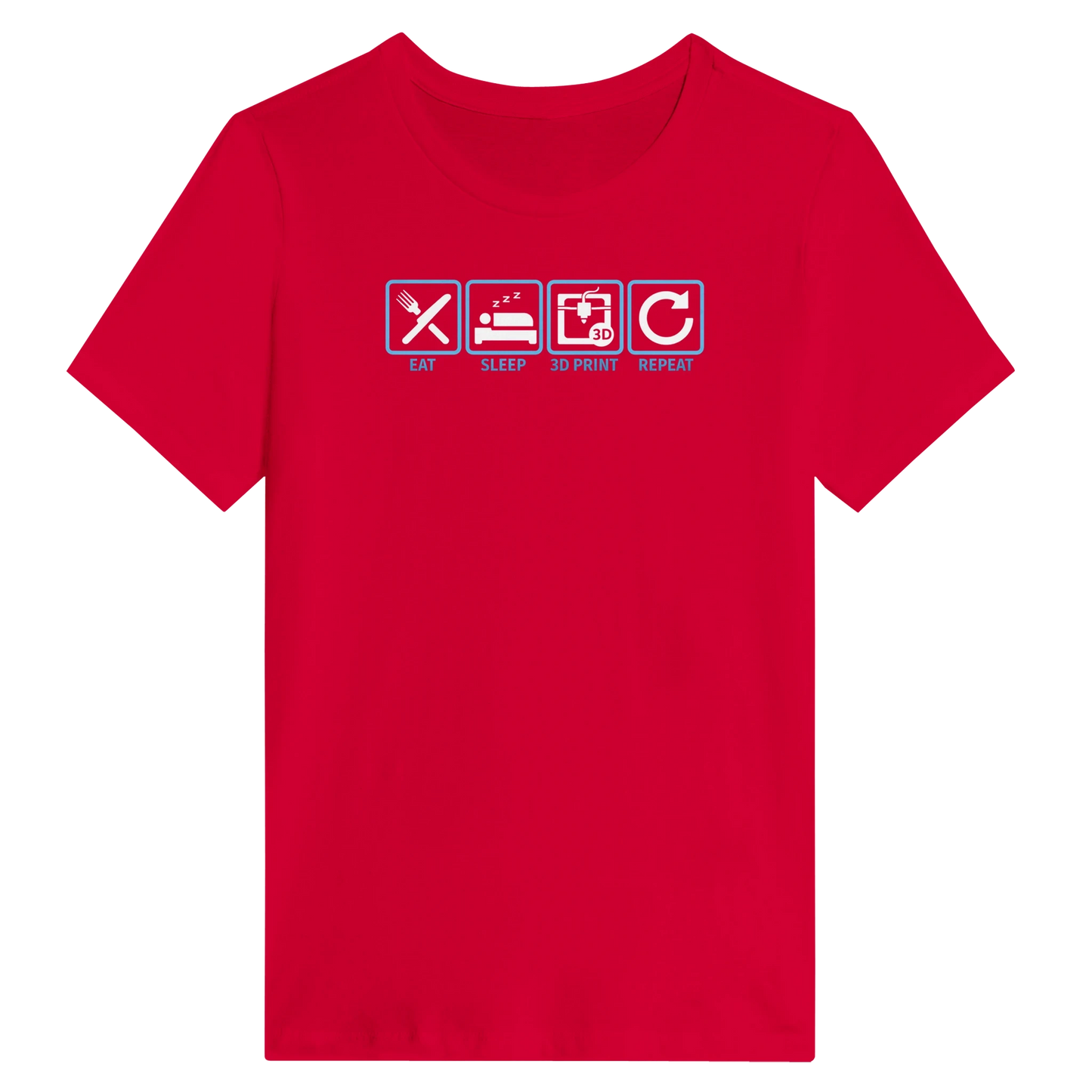 Women’s Eat Sleep 3D Print Repeat T-Shirt