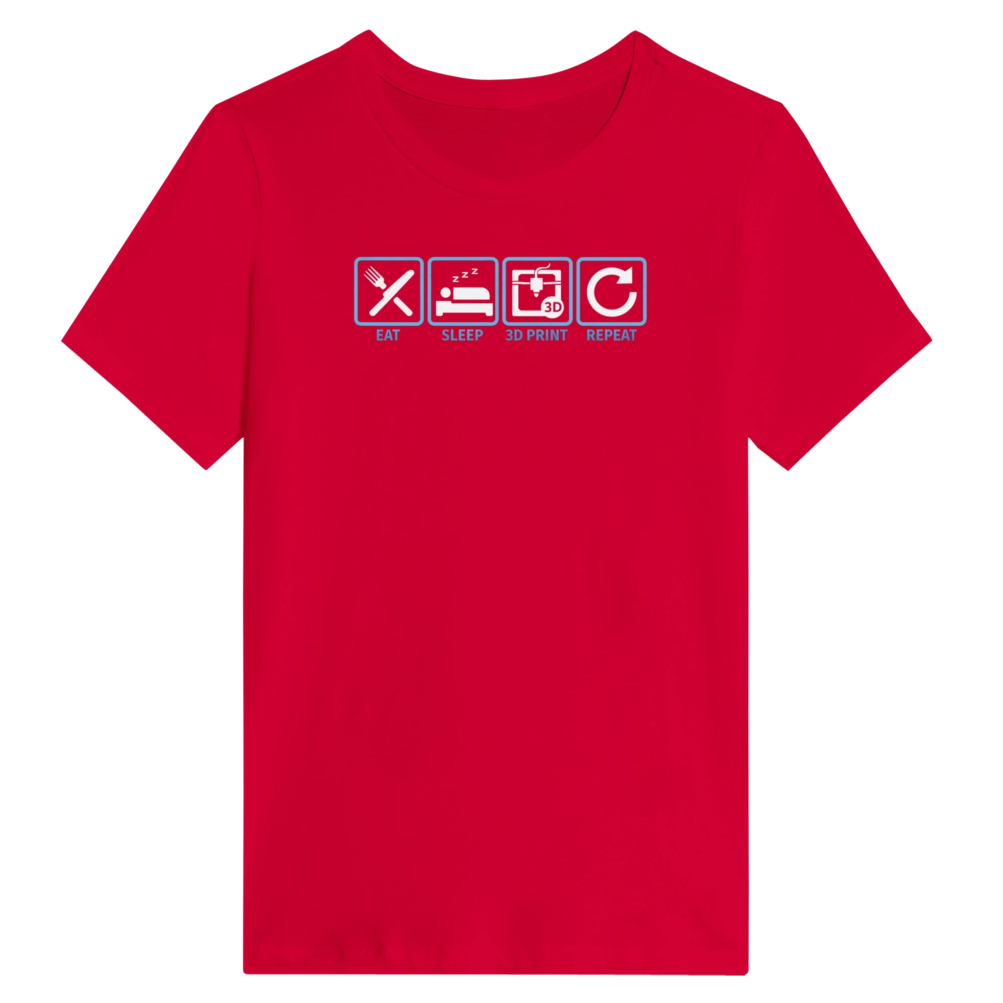 Women’s Eat Sleep 3D Print Repeat T-Shirt