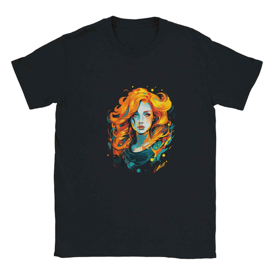 Abstract Fire Woman Graphic Tee – Premium Comfort & Bold Style for Everyday Wear
