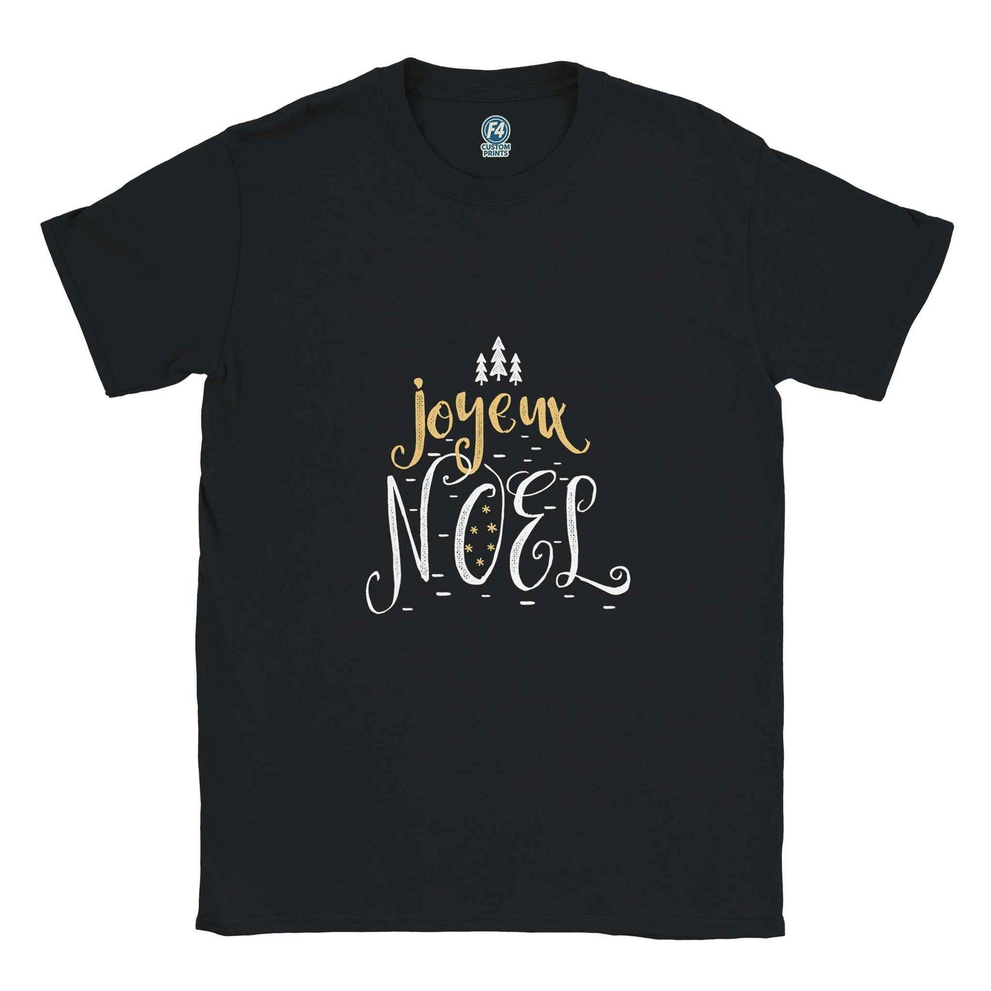 Joyeux Noël Script Tee – Festive French Holiday Graphic T-Shirt in Multiple Colors