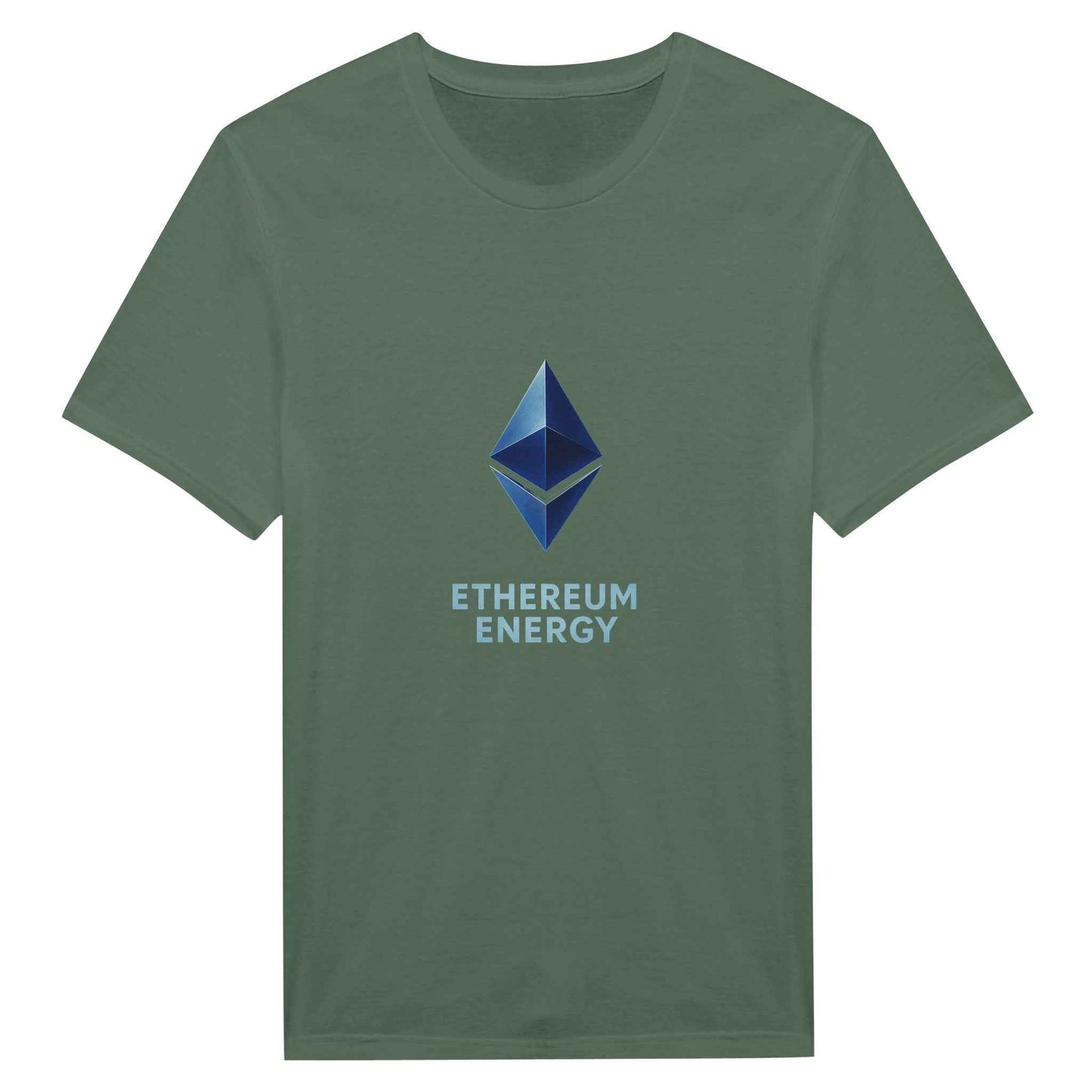 Ethereum Energy T-Shirt – Sleek Blue Crypto Logo Graphic Tee in Multiple Hues