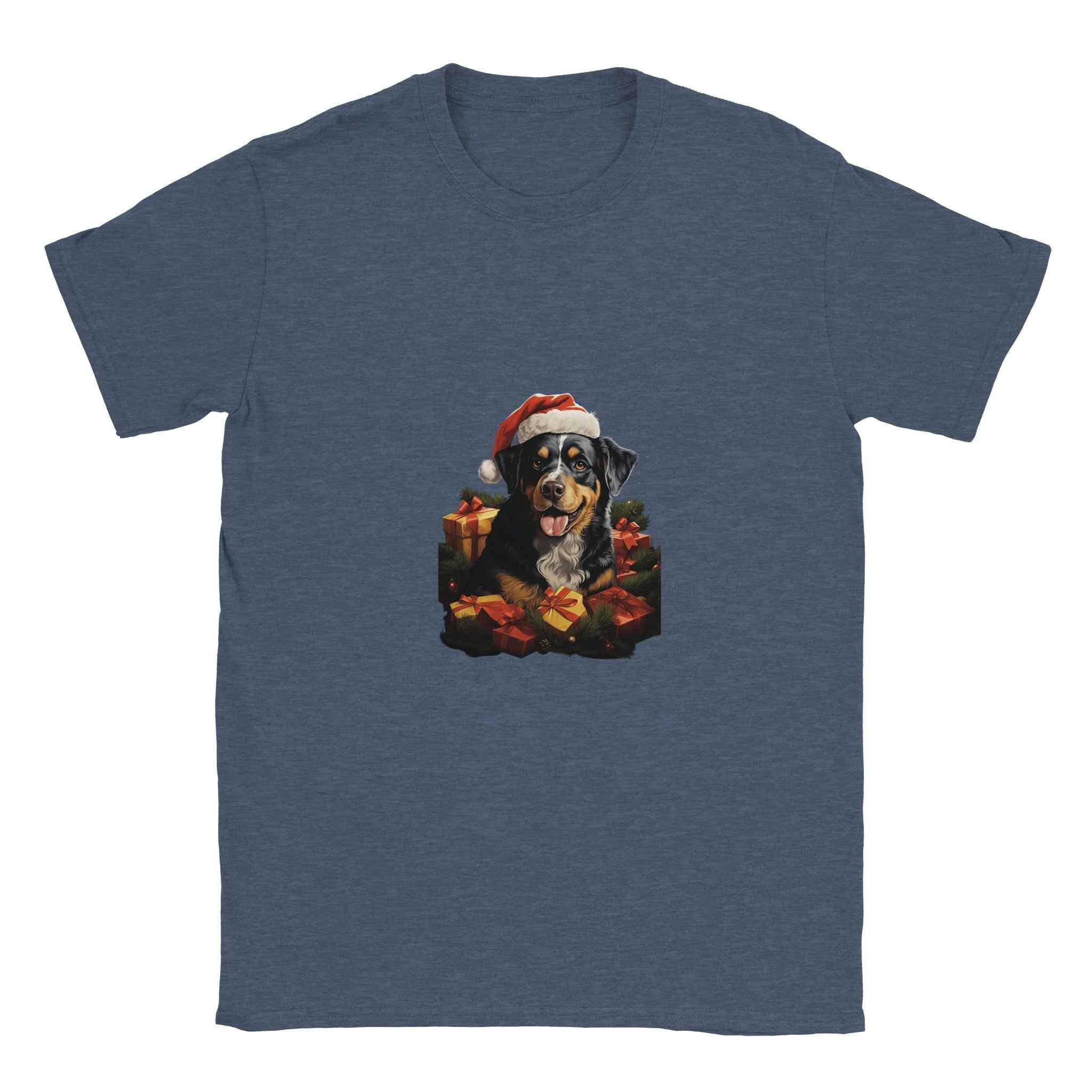 Bernese Mountain Dog Christmas Shirt – Santa Hat Holiday Graphic Tee for Dog Lovers
