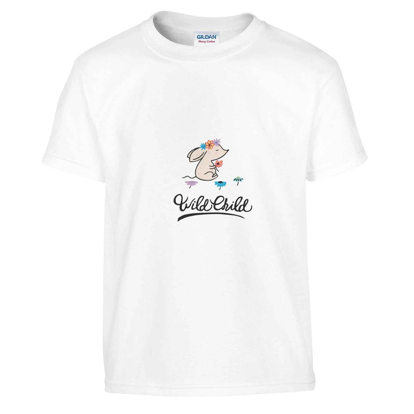 Boho Mouse Kids T-Shirt – Wild Child Floral Charm in your choice of vibrant hues!