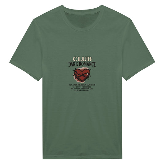 Dark Romance Club T-Shirt – Romance Reader Society Graphic Tee - F4 Custom Prints