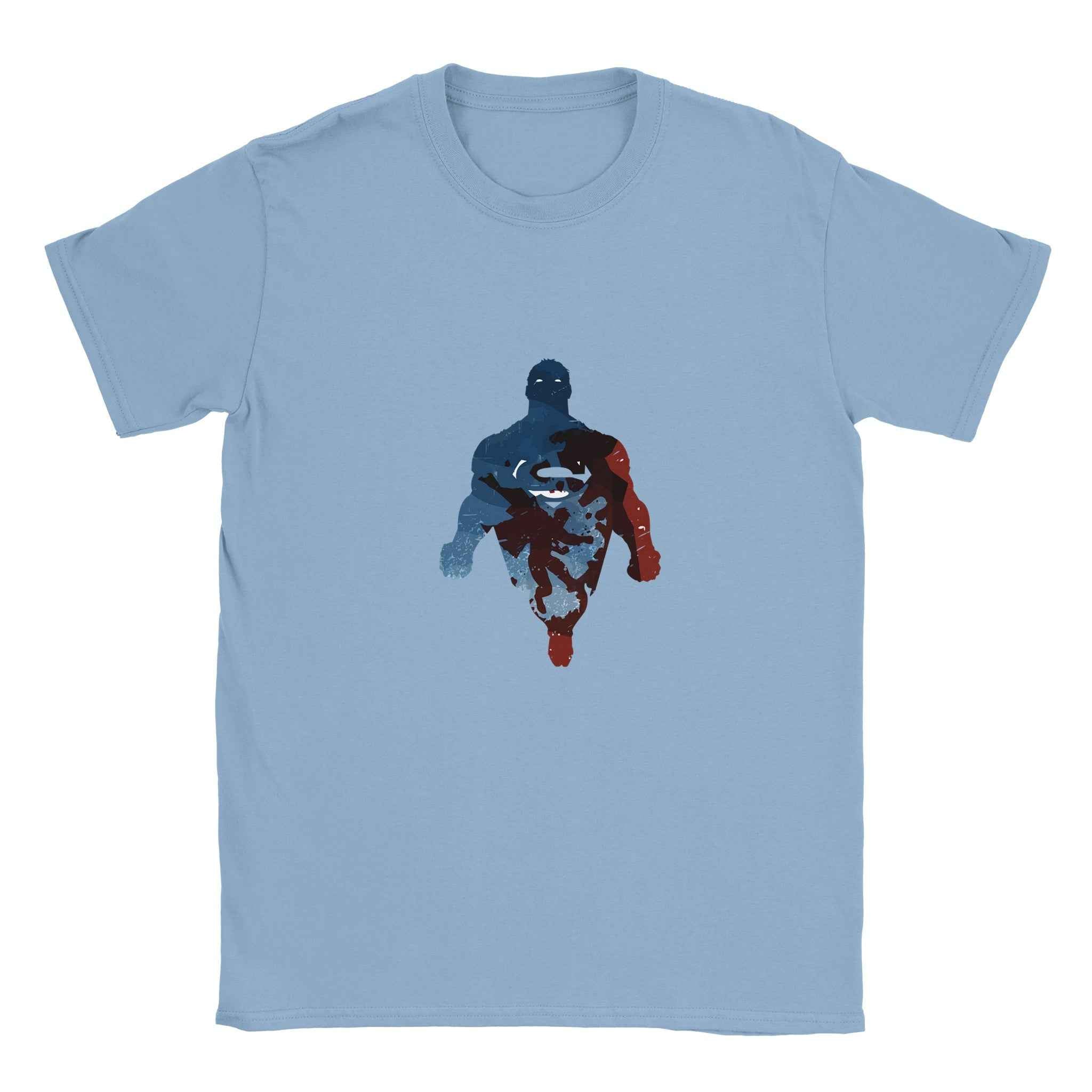 Abstract Superman Silhouette T-Shirt – Heroic Comic-Inspired Graphic Tee in Multiple Colors