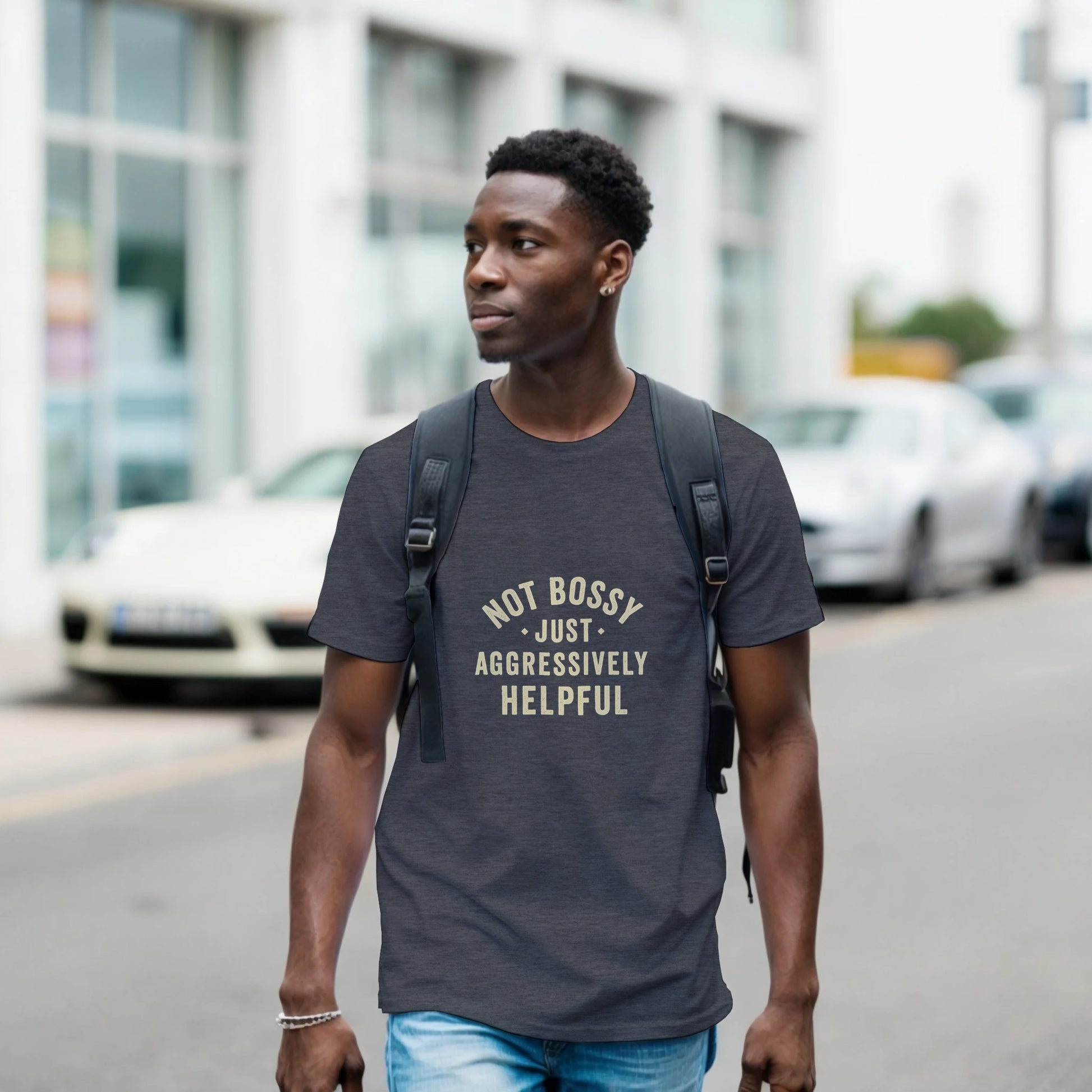 Aggressively Helpful T-Shirt -Sarcastic Humor Tee - F4 Custom Prints