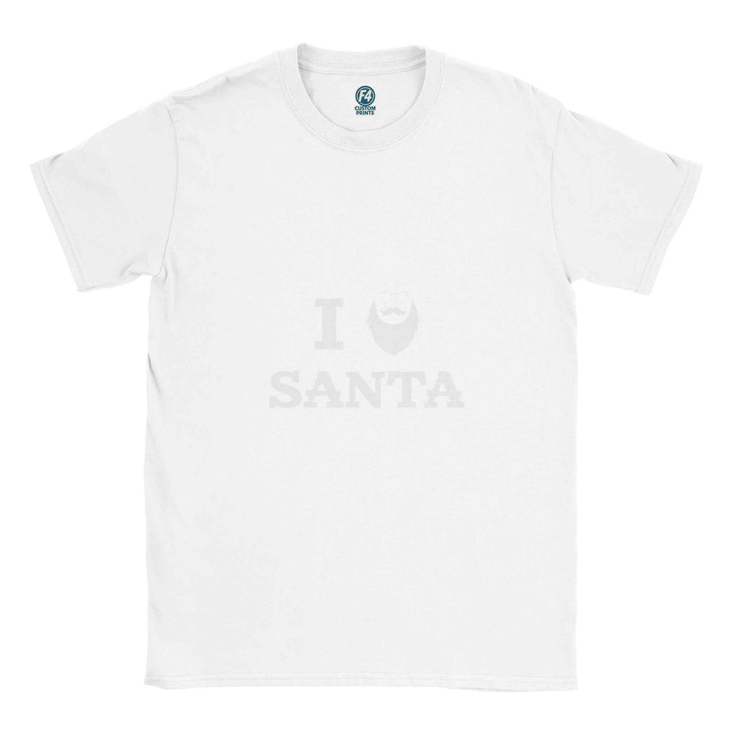 I Love Santa Christmas Shirt – Festive Holiday Graphic Tee for Adults & Kids