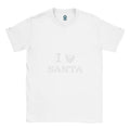 I Love Santa Christmas Shirt – Festive Holiday Graphic Tee for Adults & Kids