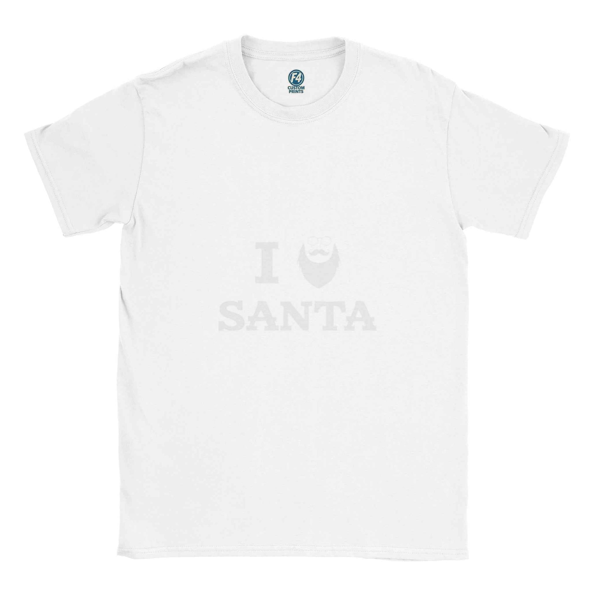 I Love Santa Christmas Shirt – Festive Holiday Graphic Tee for Adults & Kids
