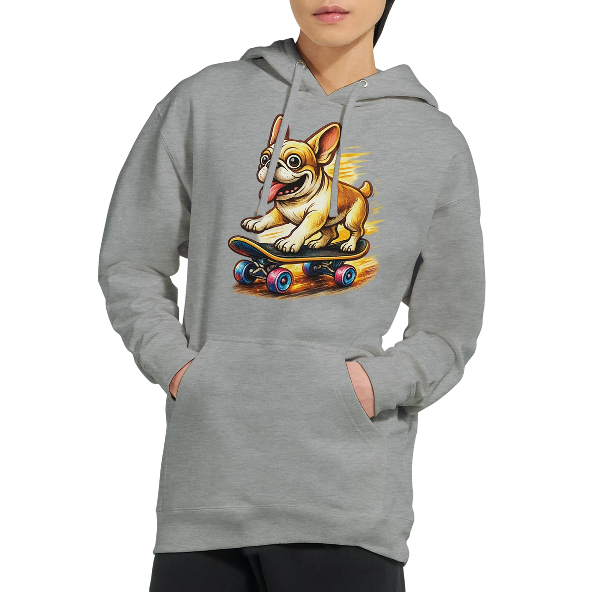 Skater Frenchie Hoodie