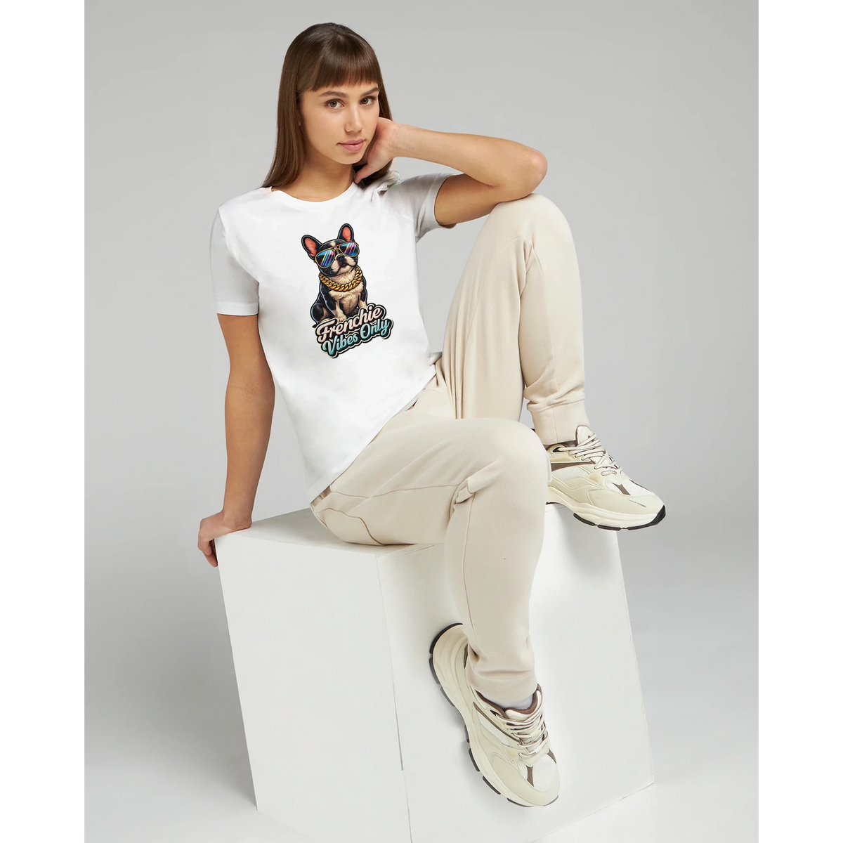 Women’s Frenchie Vibes Only T-Shirt